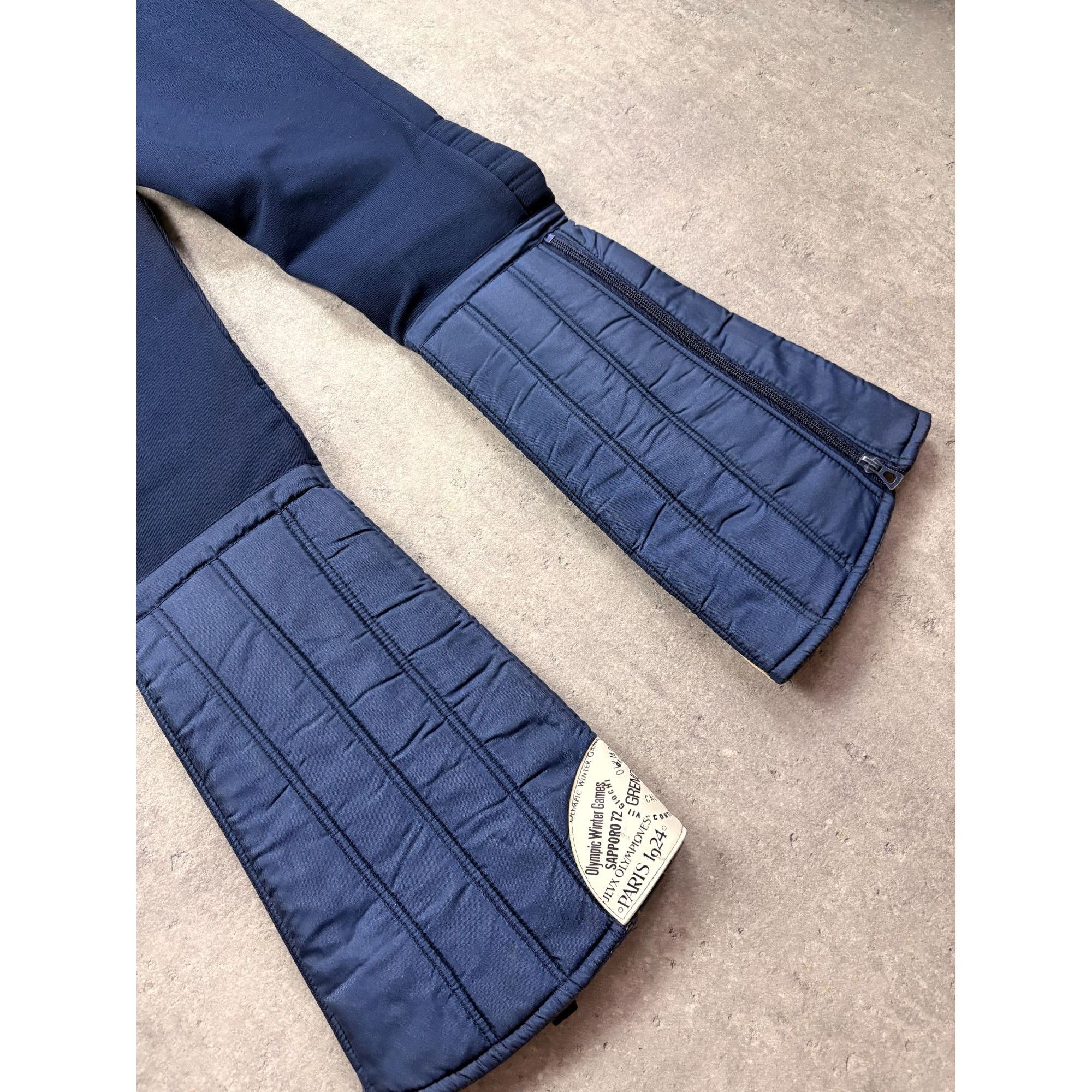 Ellesse VTG Ellesse Italy Women's Ski Bib Salopettes Navy Blue 1968 Size 25" / US 0 / IT 36 - 8 Thumbnail