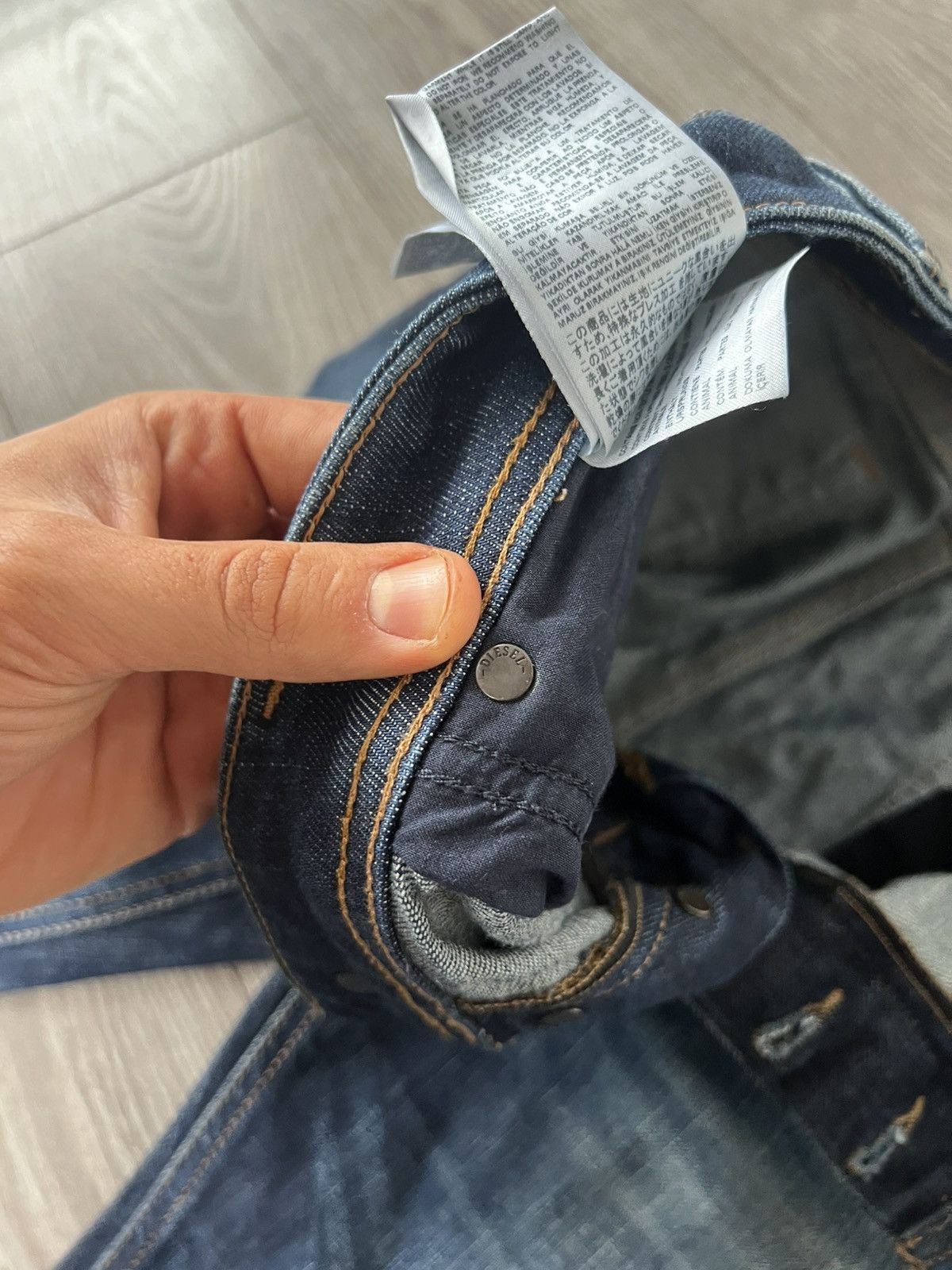 Diesel ‼️Vintage Diesel Industry Distressed Denim Selvage Jeans‼️ Size US 33 - 17 Thumbnail