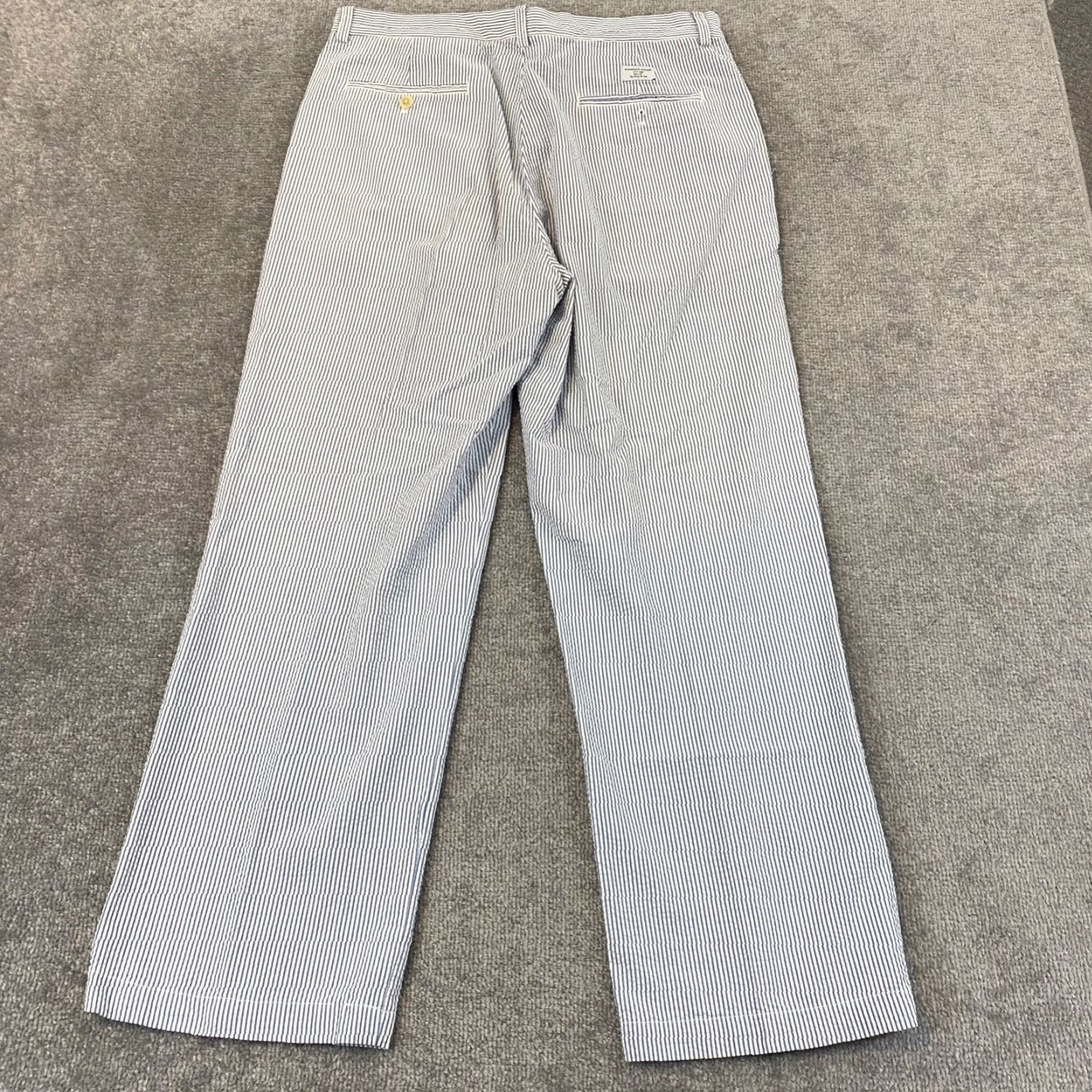 Vintage VINTAGE Vineyard Vines Pants Men 34x30 Khaki Relaxed Leg Striped Cotton Casual Outdoor Size US 34 / EU 50 - 7 Thumbnail