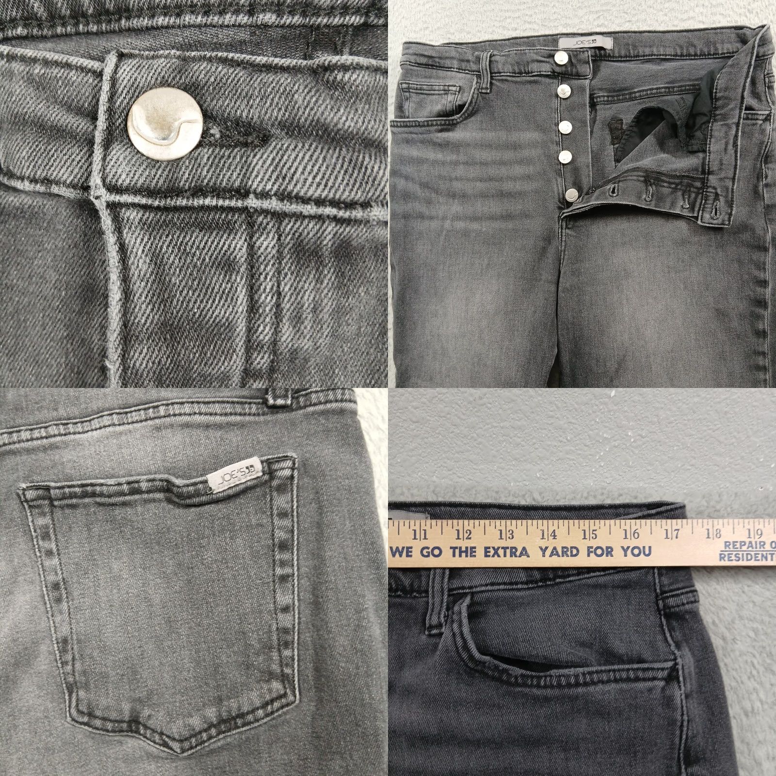 Vintage Joe's Jeans The OG Straight Ankle Grey Button Fly Jeans Size 34 EUC Fantine Size US 34 / EU 50 - 8 Thumbnail
