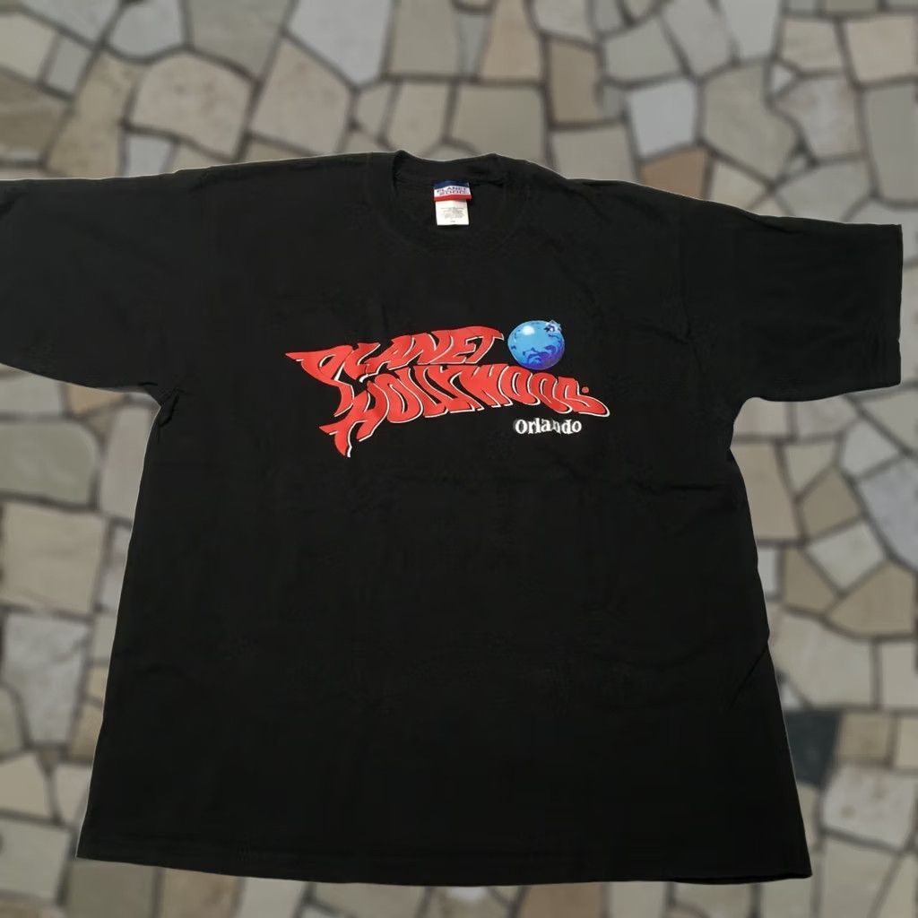 Planet Hollywood VINTAGE Planet Hollywood Shirt L Black Orlando Size Cotton Men Size US L / EU 52-54 / 3 - 1 Thumbnail