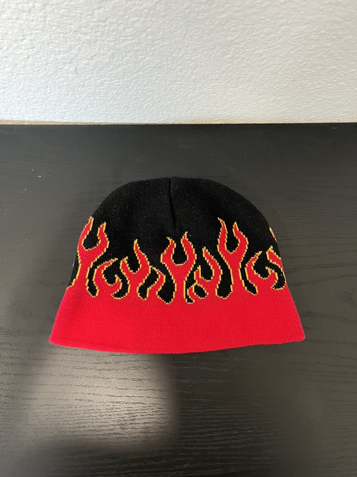 Vintage Y2K flame beanie Size ONE SIZE - 1 Thumbnail