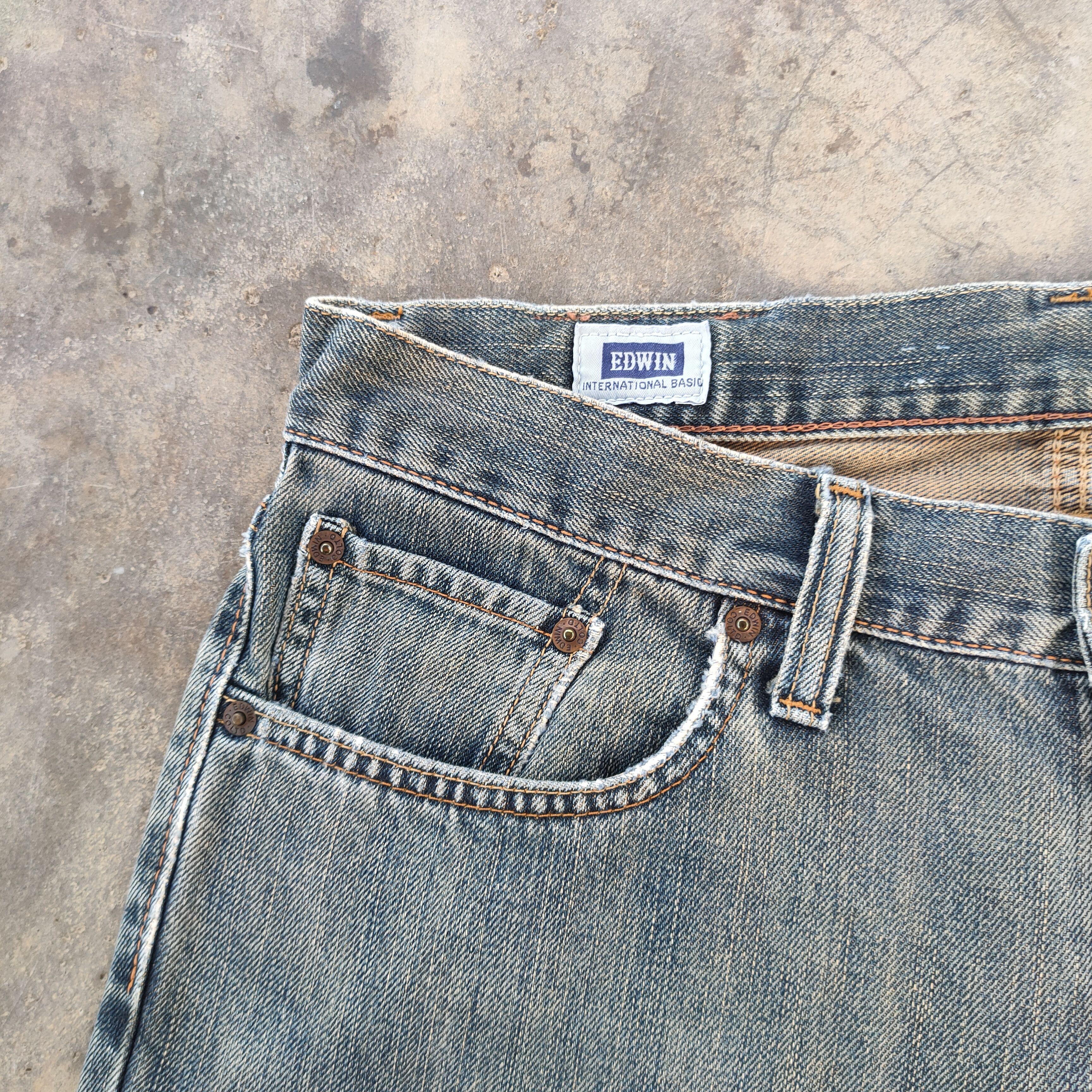 Edwin VINTAGE EDWIN 404 RUSTY FADED JEANS DENIM PANTS Size US 33 - 6 Thumbnail