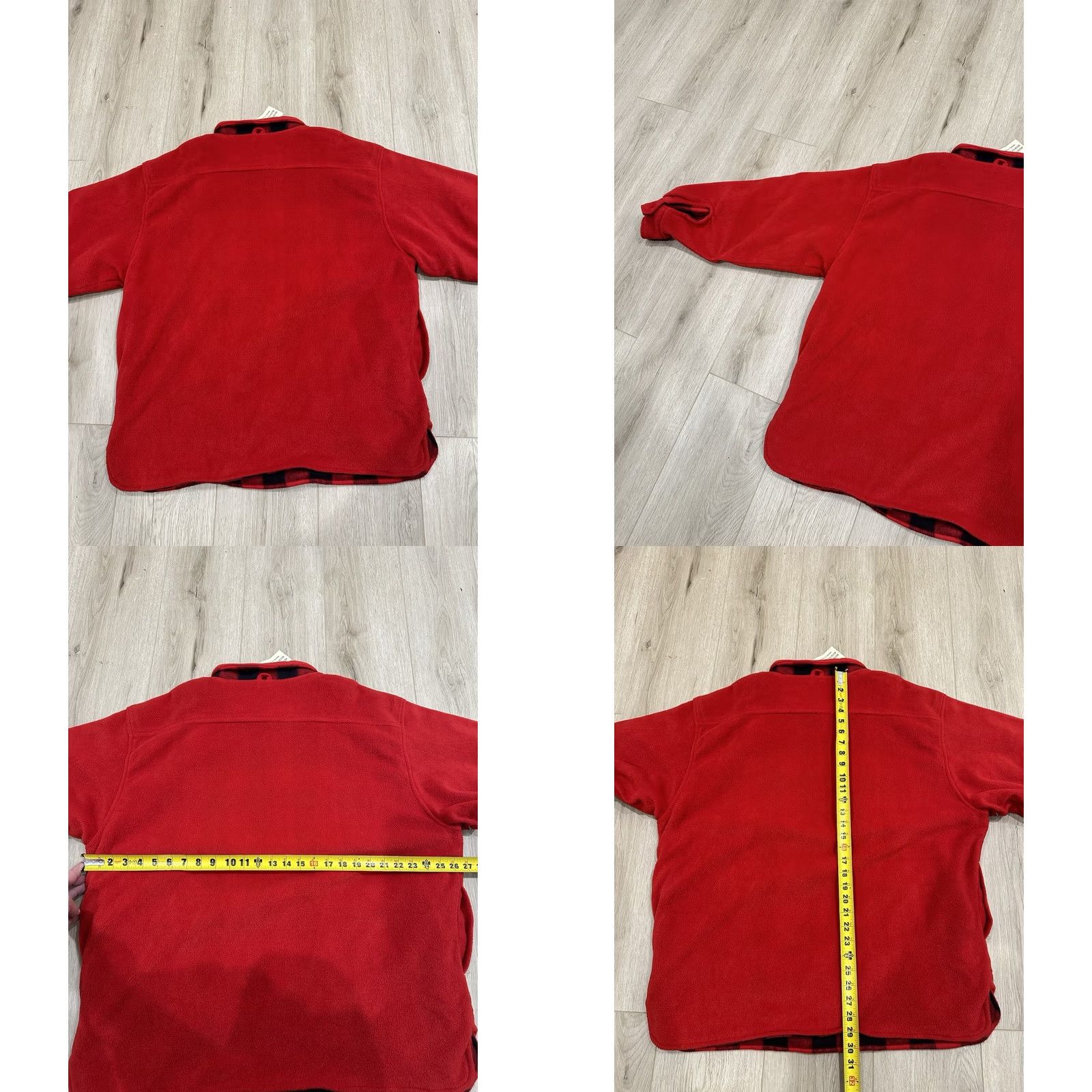 Marlboro VINTAGE Marlboro Unlimited Pullover 1/4 Zip Fleece Reversible Red Plaid NWT XL Size US XL / EU 56 / 4 - 8 Thumbnail