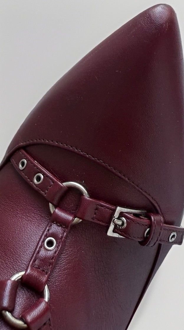 Valentino Valentino Garavani Leather Heel Buckle Strap wrap Boots Size US 8.5 / IT 38.5 - 7 Thumbnail