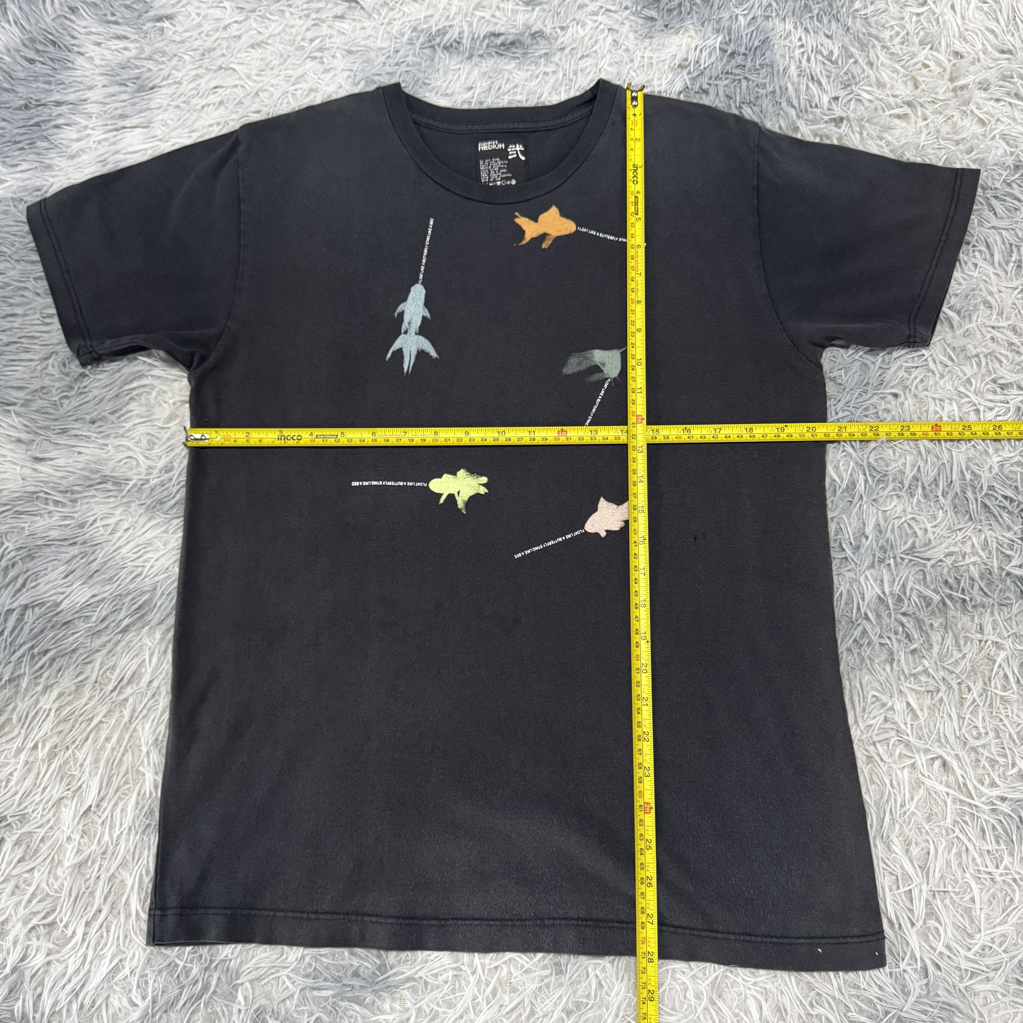 PPFM Rare Vintage Japanese Brand PPFM Print Fish Sunfaded Tshirt Size US M / EU 48-50 / 2 - 7 Thumbnail