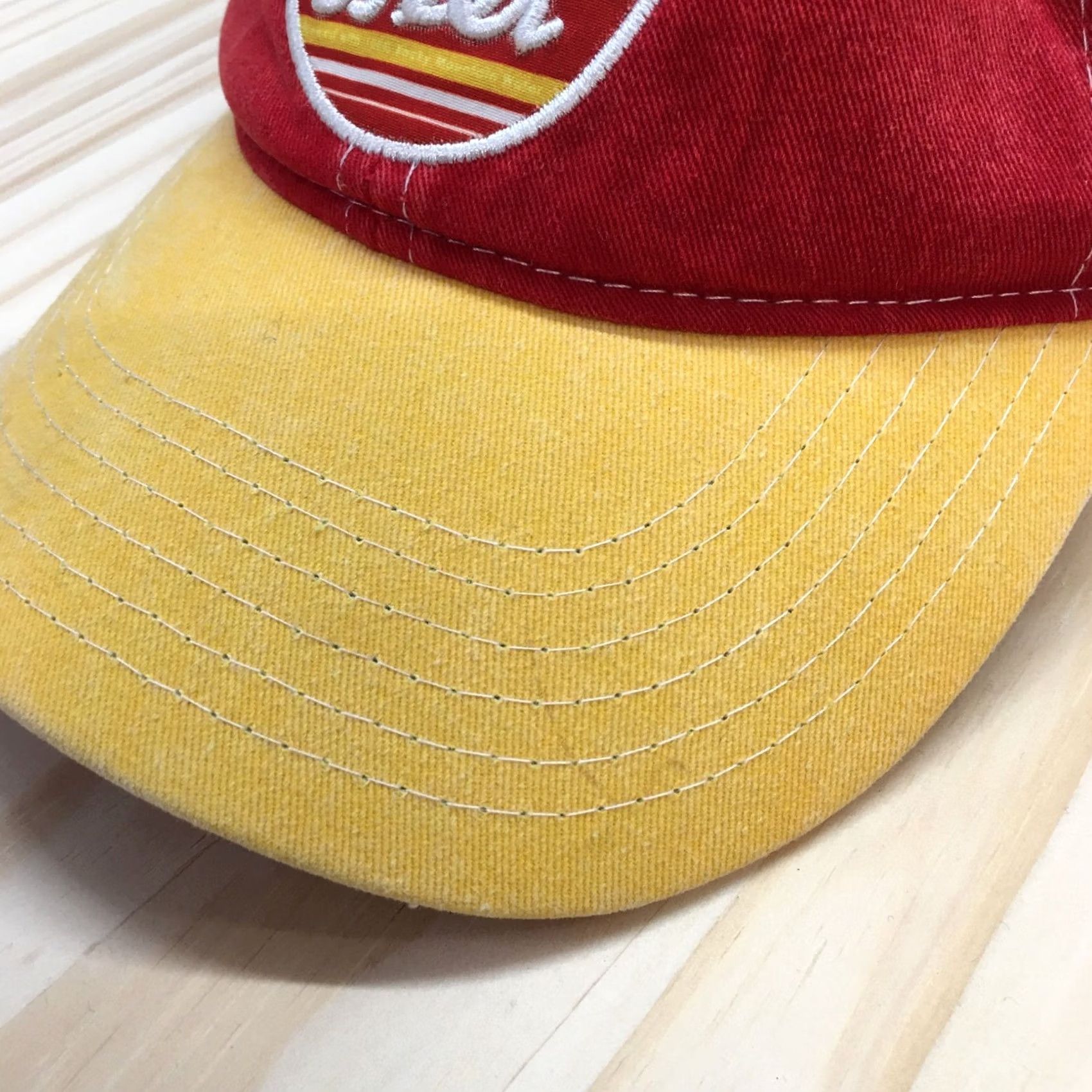 Logo 7 Coors Beer Trucker Hat Men Red Yellow OS Adjustable Embroidered Logo Size ONE SIZE - 4 Thumbnail