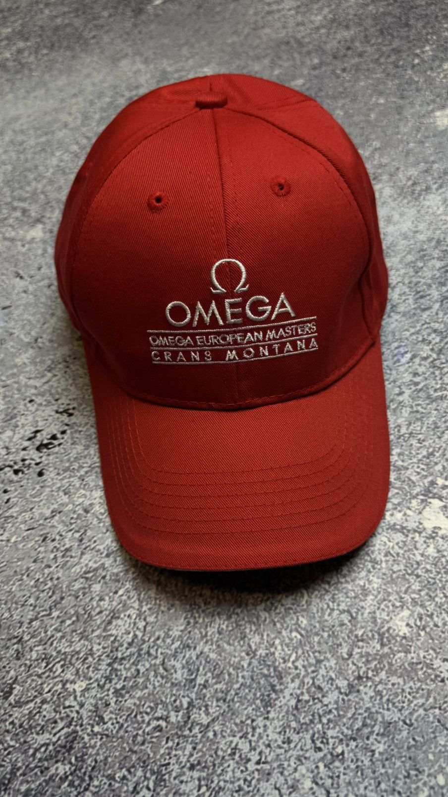 Omega OMEGA CAP RED/WHITE EMBROIDERED A Size ONE SIZE - 2 Thumbnail