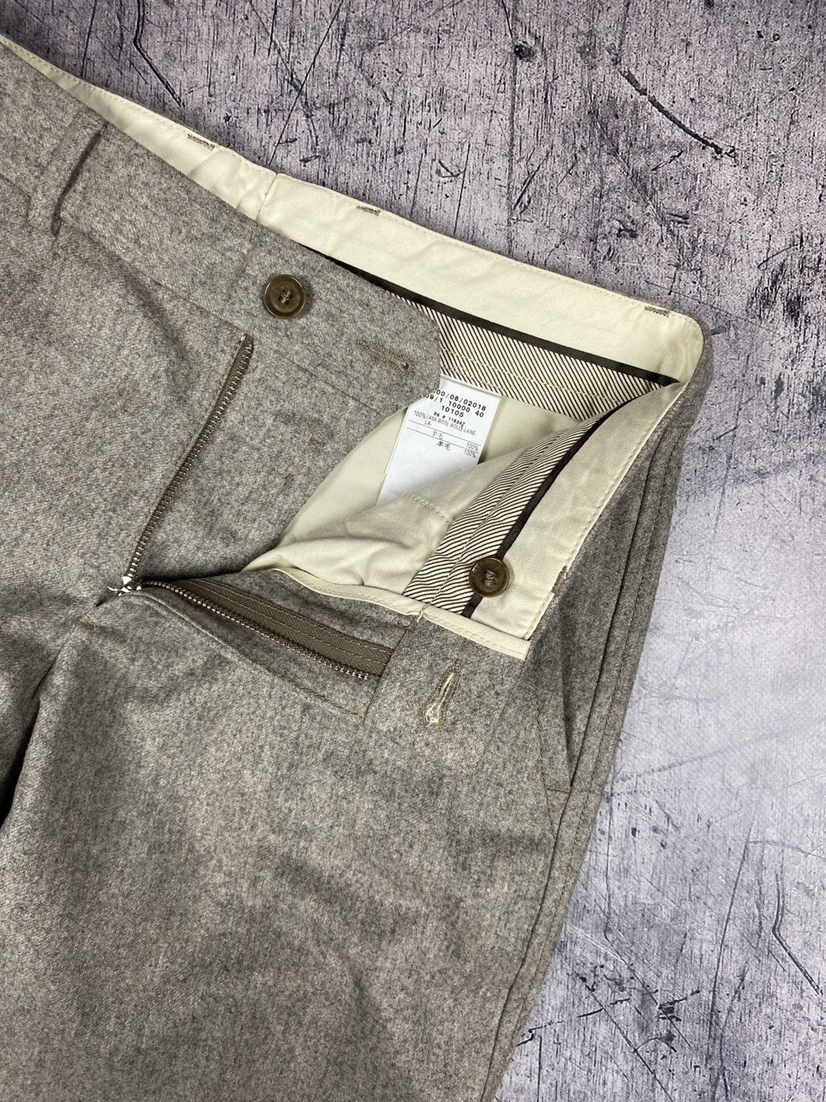 Moncler × Vintage Vintage Moncler Luxury Designer Wool Chino Pants Size 26" / US 2 / IT 38 - 6 Thumbnail