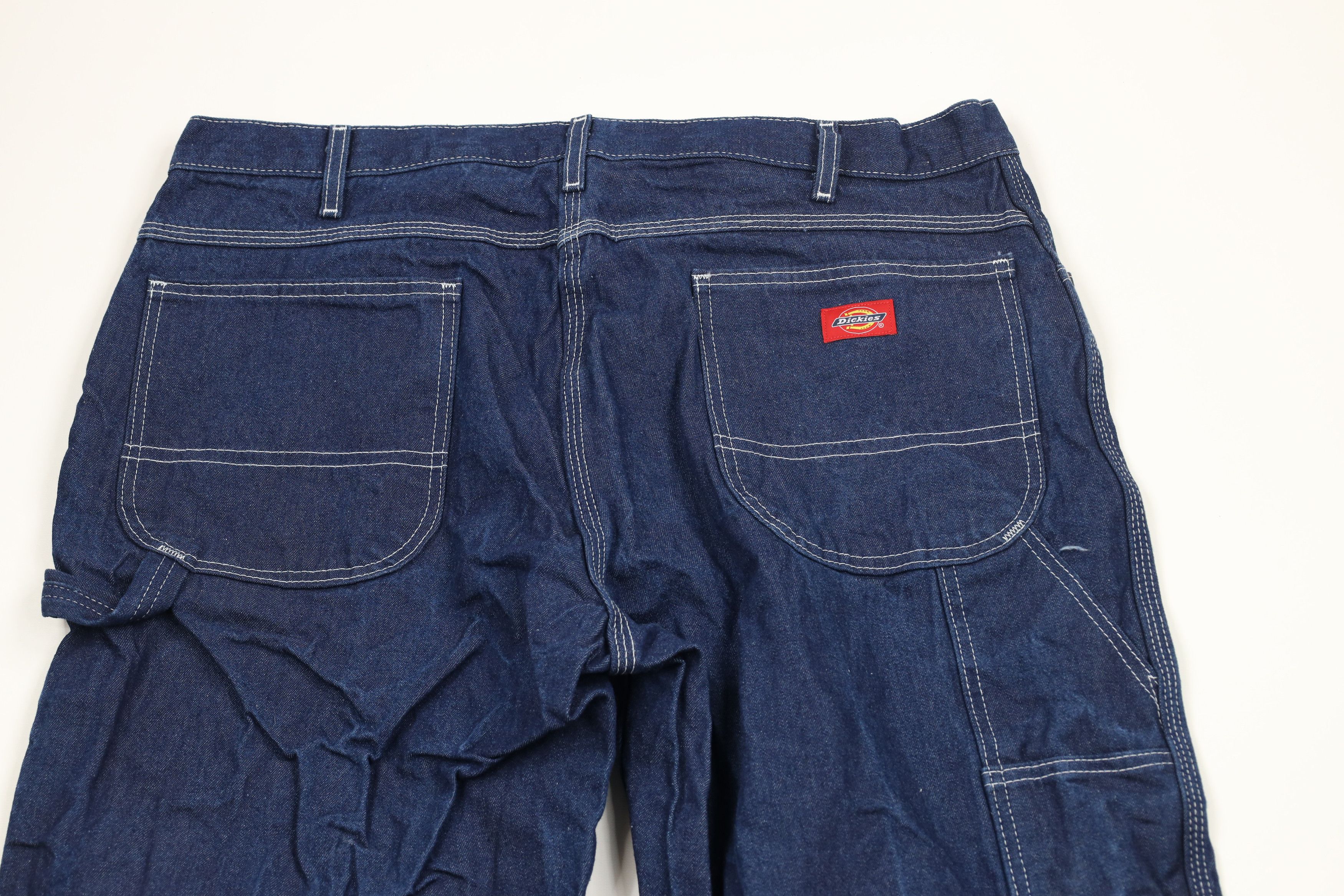 Dickies × Vintage Vintage Y2K Dickies Wide Leg Carpenter Denim Jeans Blue Size US 38 / EU 54 - 10 Thumbnail