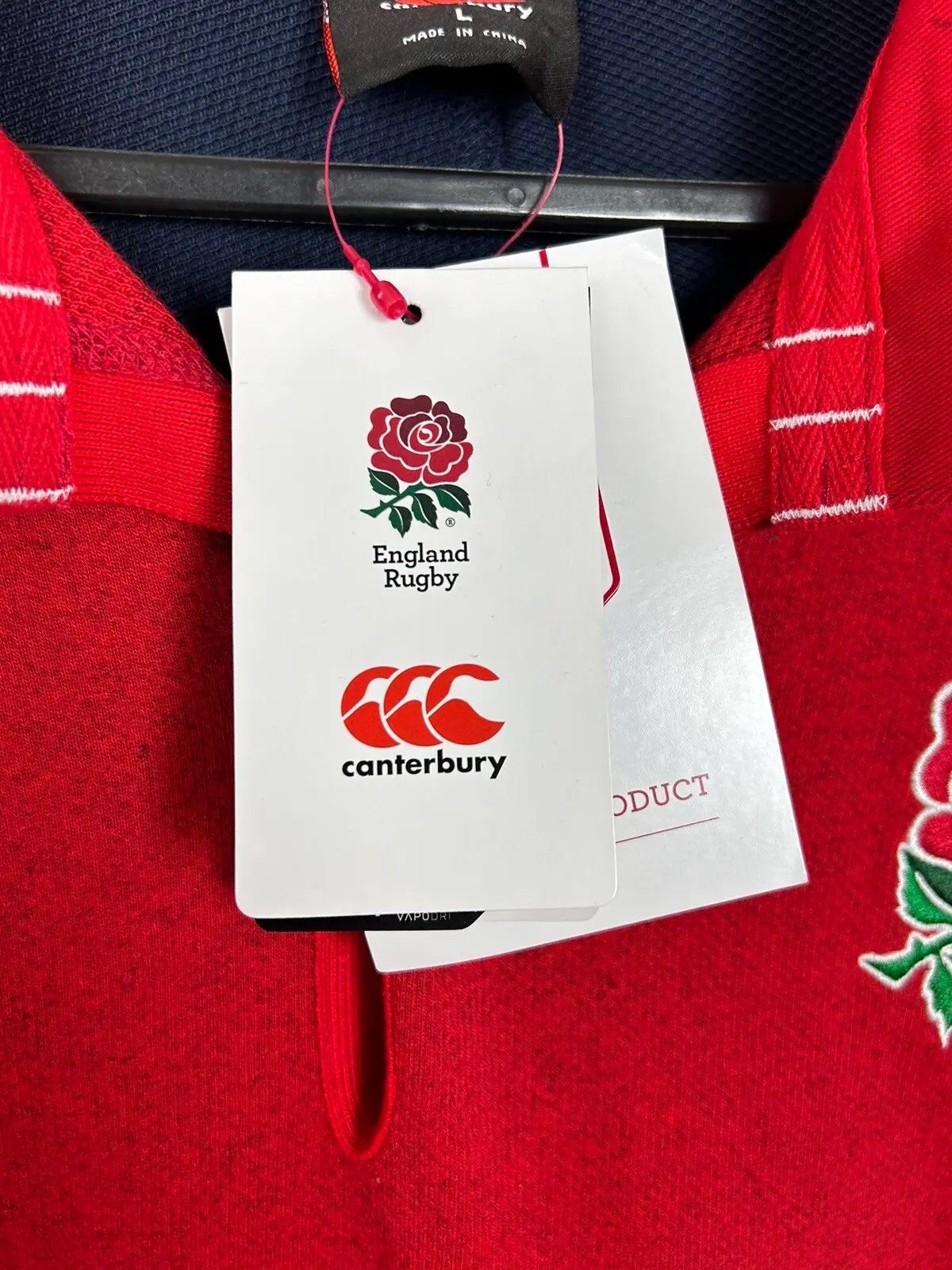 Canterbury of New Zealand BNWT Canterbury Of New Zealand England Rugby O2 Polo Shirt Size US L / EU 52-54 / 3 - 4 Thumbnail