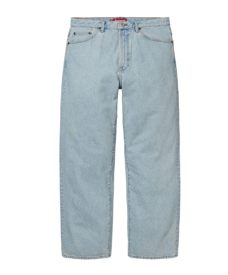 Supreme Supreme Baggy Jean FW24 Light Washed Indigo 32 Size US 32 / EU 48 - 1 Thumbnail