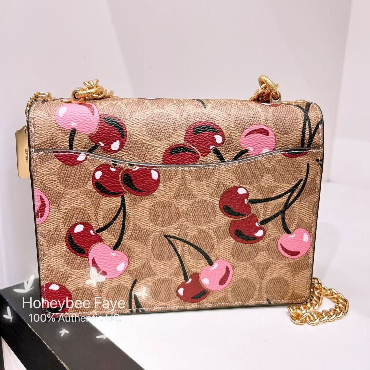 Coach Mini Klare Crossbody Bag In Signature Canvas Cherry CY716 Size ONE SIZE - 4 Thumbnail