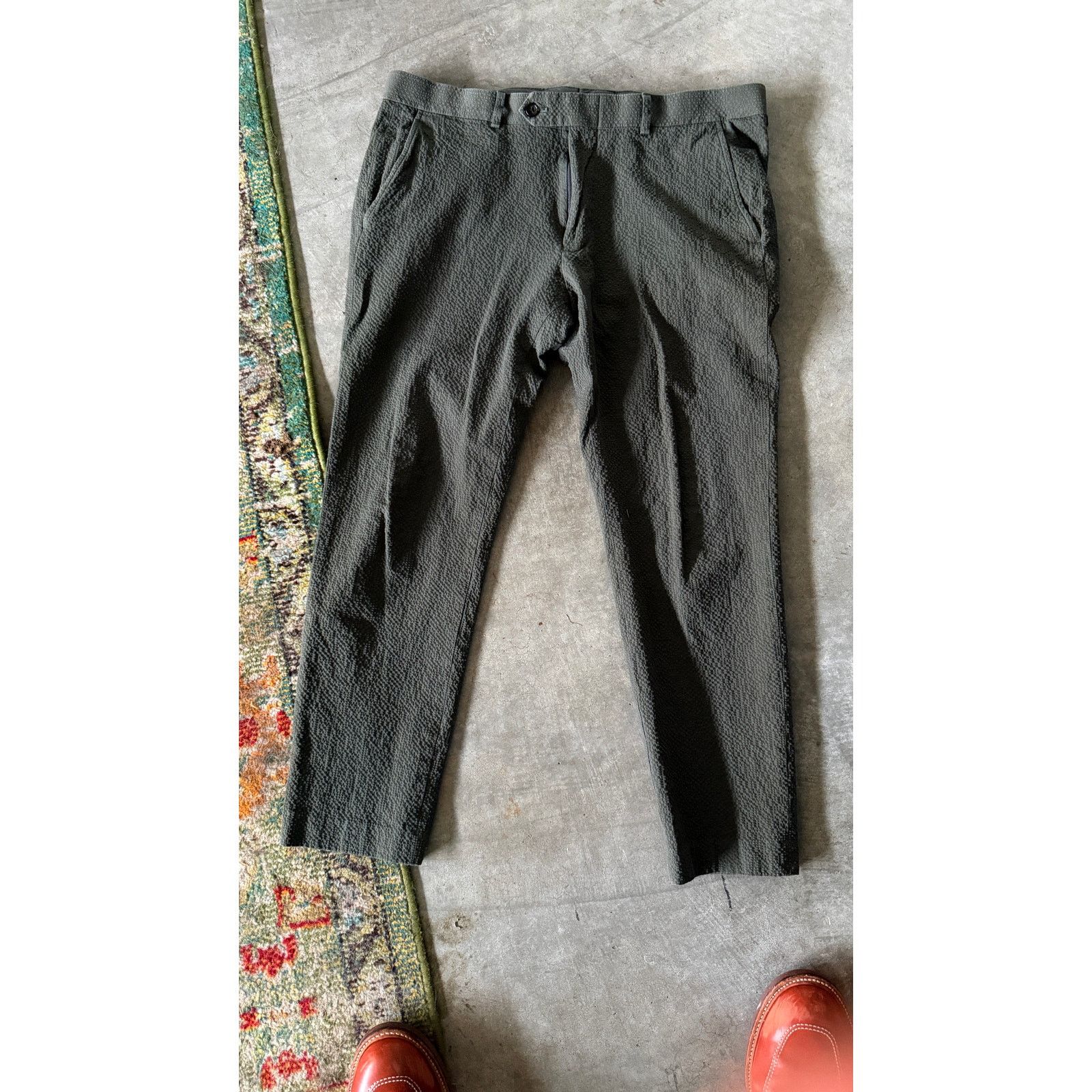 Todd Snyder Todd Snyder Italian Seersucker Sutton Trouser 34x30 Size US 34 / EU 50 - 3 Thumbnail