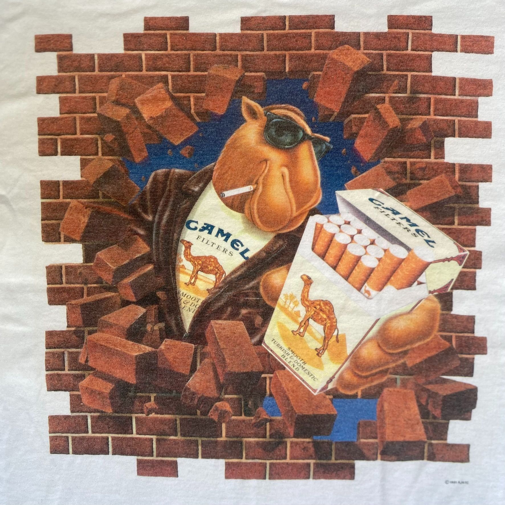 Camel Vintage 90s Joe Camel Shirt Long Sleeve Logo Cigarette Tee Size US L / EU 52-54 / 3 - 3 Thumbnail