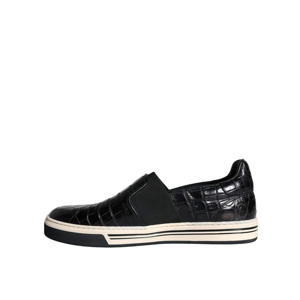 Dolce & Gabbana Dolce & Gabbana Black Leather Loafers Slippers Casual Shoes Size US 6 / EU 39 - 5 Thumbnail