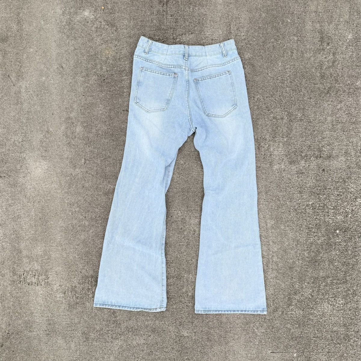 Other Opium Lost Tapes Custom Jeans. Light Blue Flared Jeans Size US 30 / EU 46 - 2 Thumbnail