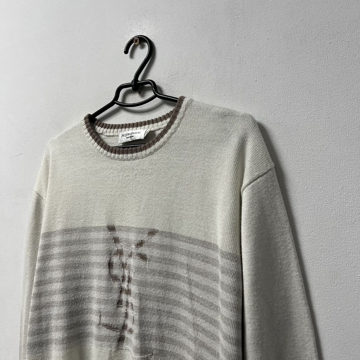 Yves Saint Laurent Vintage Yves Saint Laurent Sweater Big Logo Knit YSL Size XL Size US XL / EU 56 / 4 - 2 Thumbnail