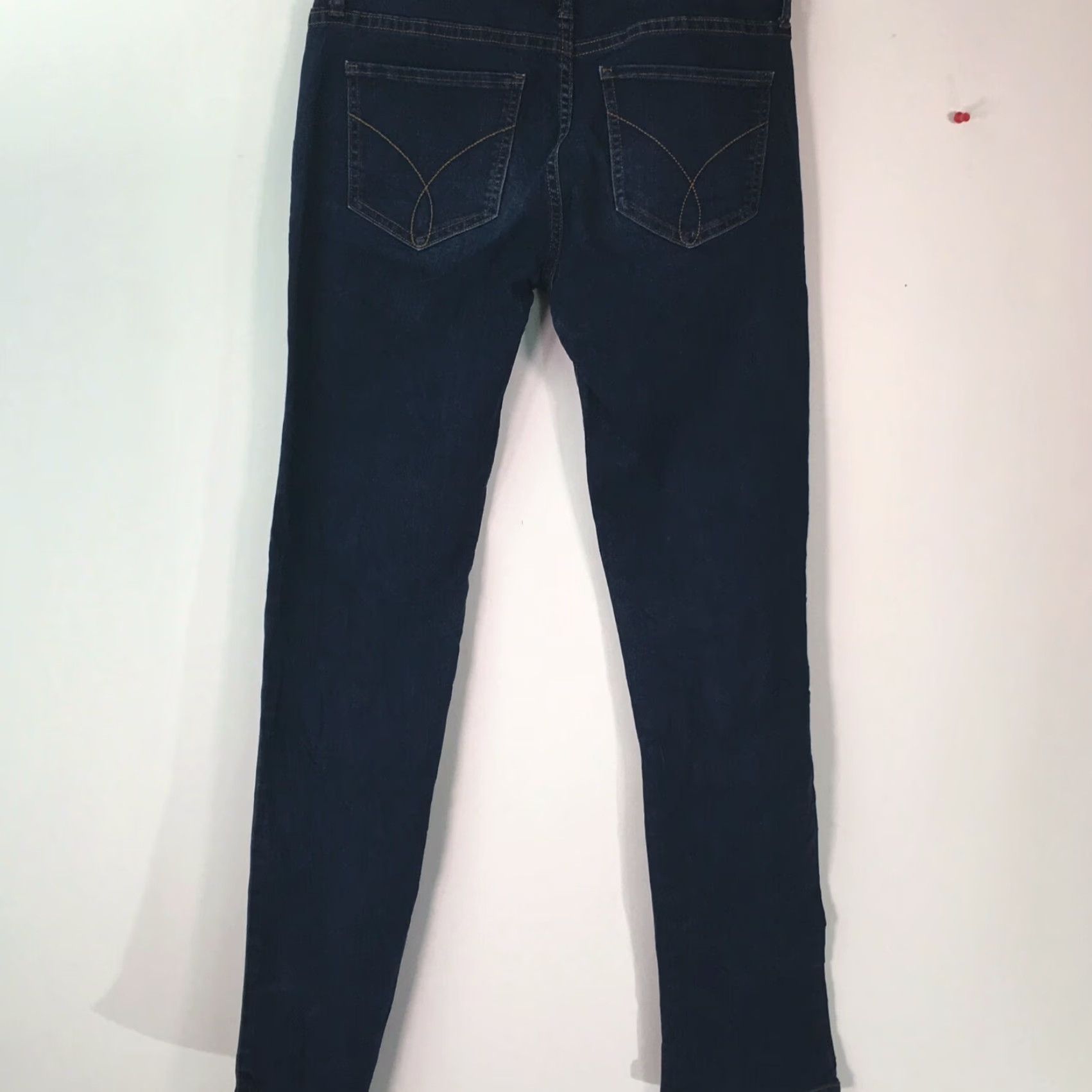 Calvin Klein Calvin Klein Jeans Women's Regular Denim Blue 30x32 Stretch Flat Front 5-Pocket Classic Straight Model Ultimate Skinny Size 27 Size 27" / US 4 / IT 40 - 2 Thumbnail