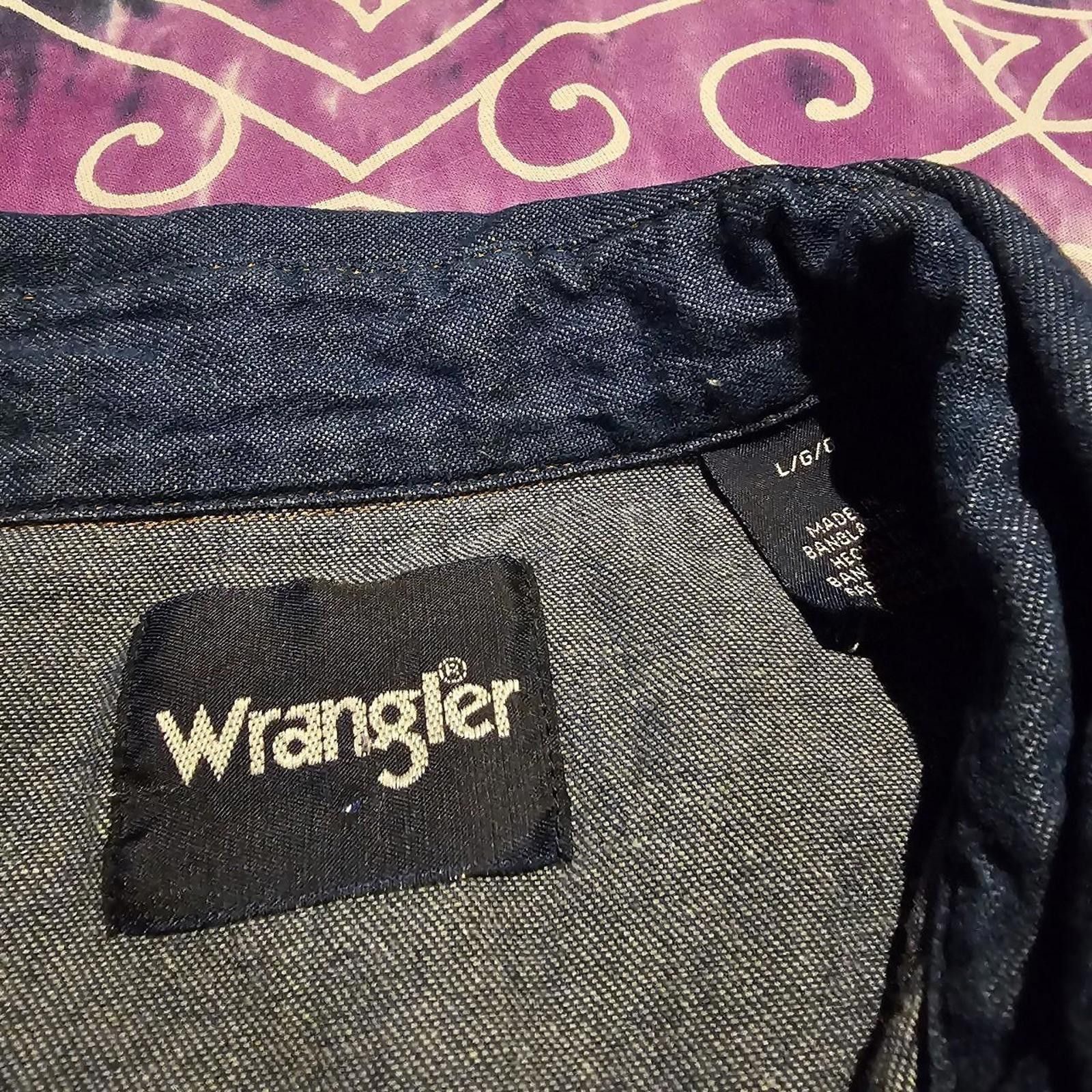 Wrangler Wrangler Denim Button Down Blue Shirt Size US L / EU 52-54 / 3 - 5 Thumbnail