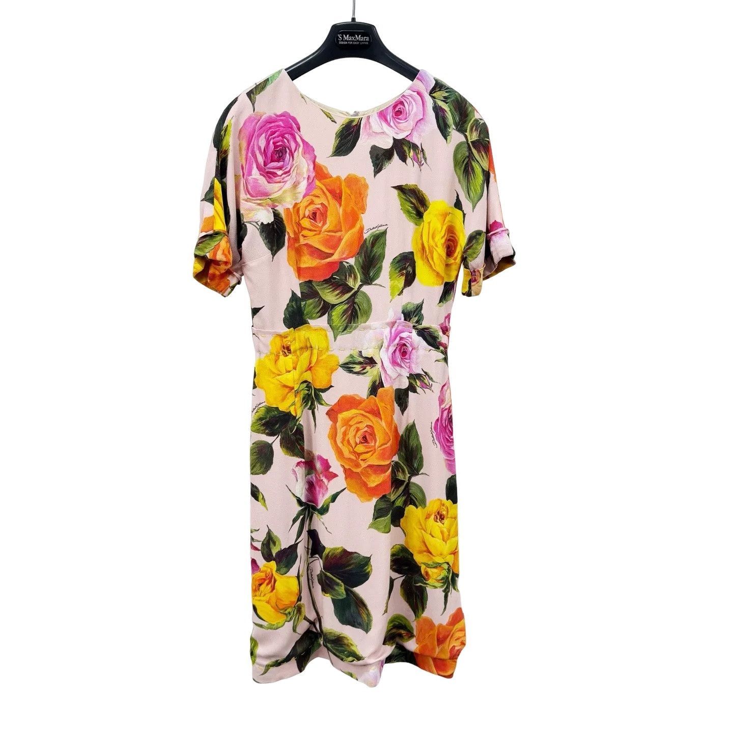 Dolce & Gabbana Dolce & Gabbana Rose Floral Print Midi Dress IT 40 Size S / US 4 / IT 40 - 1 Thumbnail