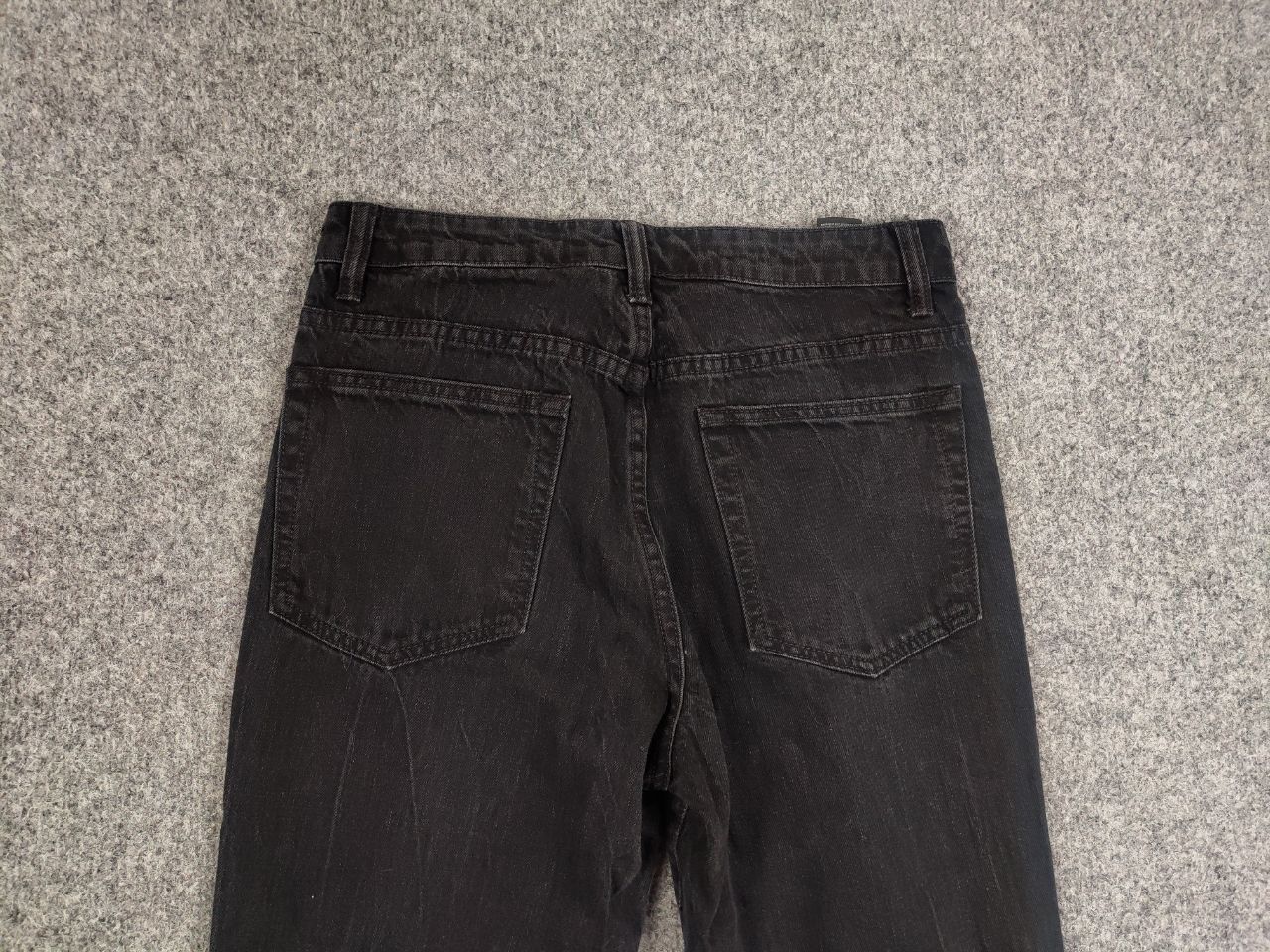 Helmut Lang Helmut Lang High Rise Raw Crop Black Stone Denim Jeans Size 28" / US 6 / IT 42 - 10 Thumbnail