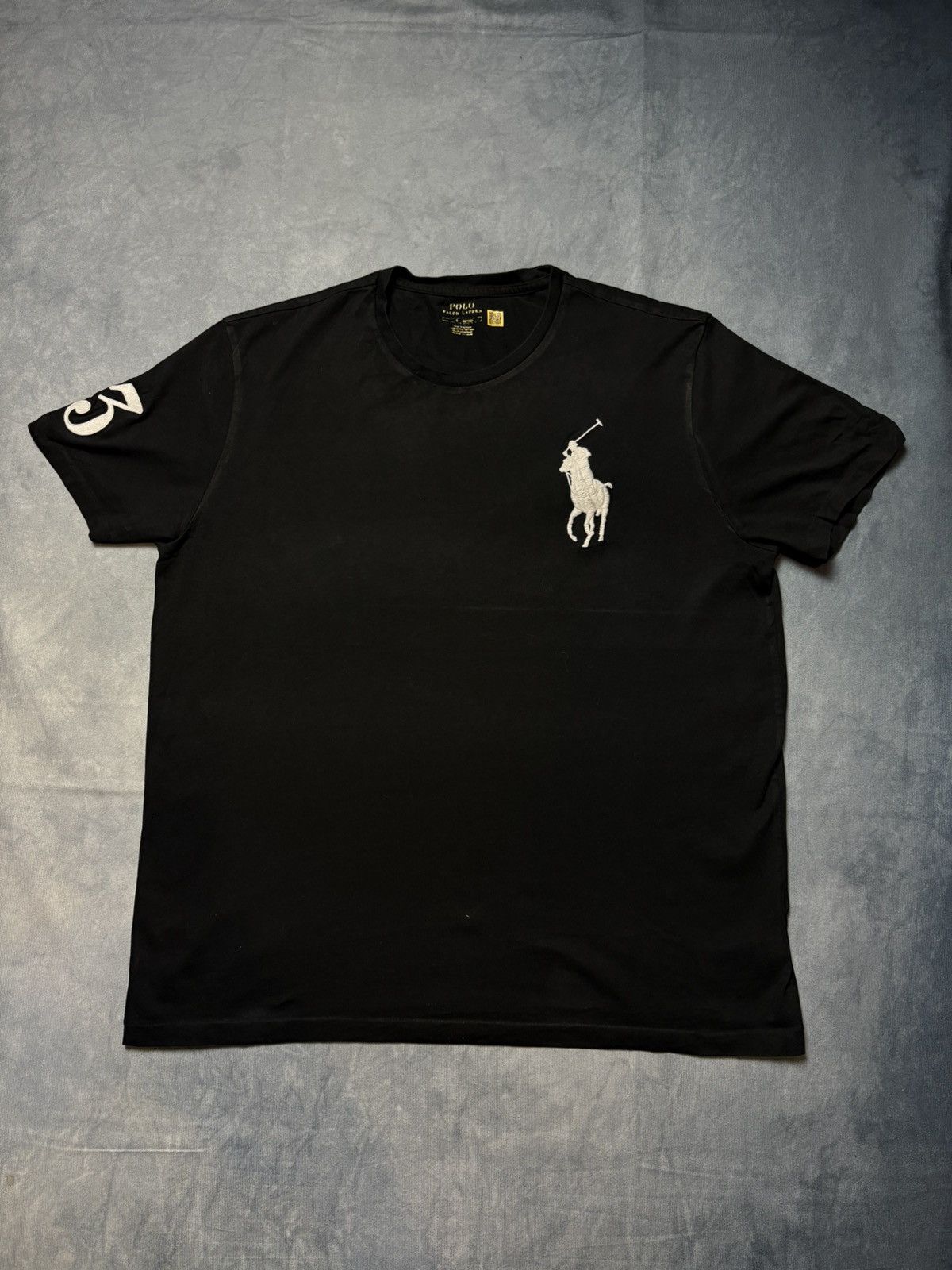 Polo Ralph Lauren × Ralph Lauren × Vintage Ralph Lauren Big Pony Tee Black Size L Size US L / EU 52-54 / 3 - 1 Thumbnail
