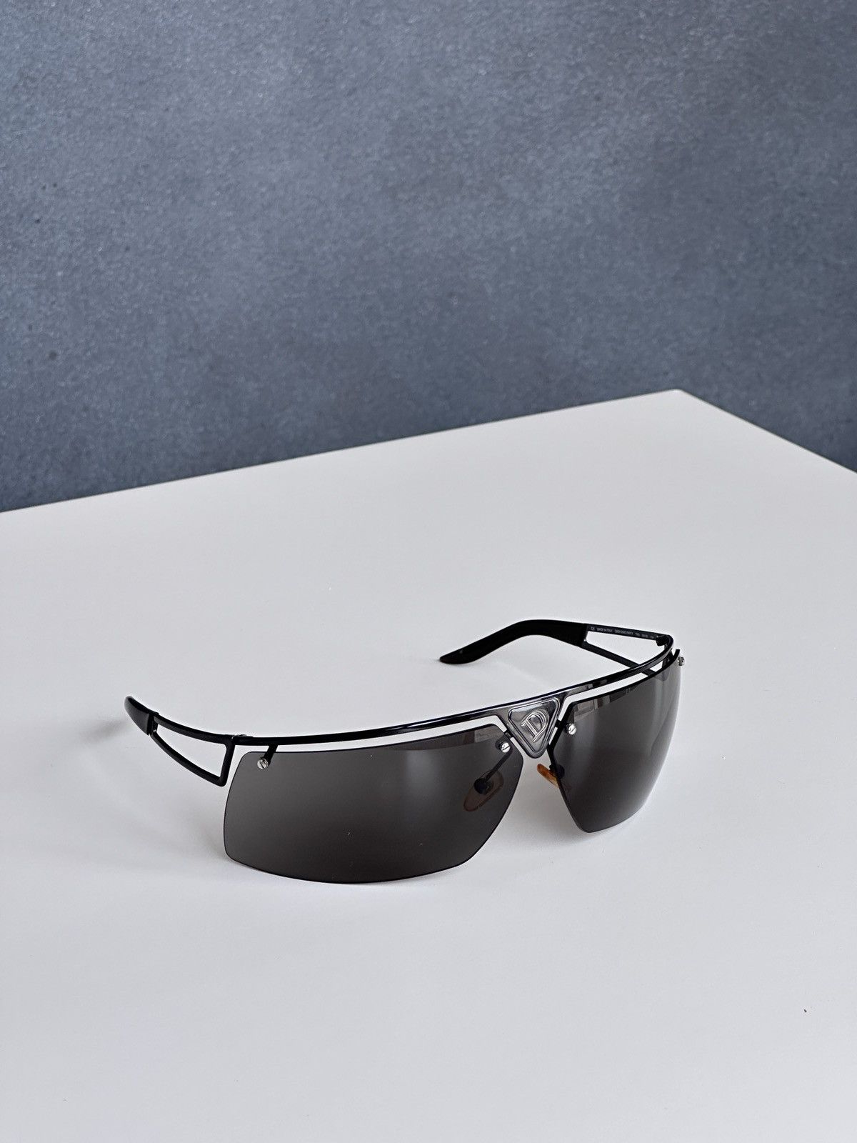 Dior DIOR Rave Party Shield Mask Oversized Black Sunglasses Y2K Size ONE SIZE - 4 Thumbnail