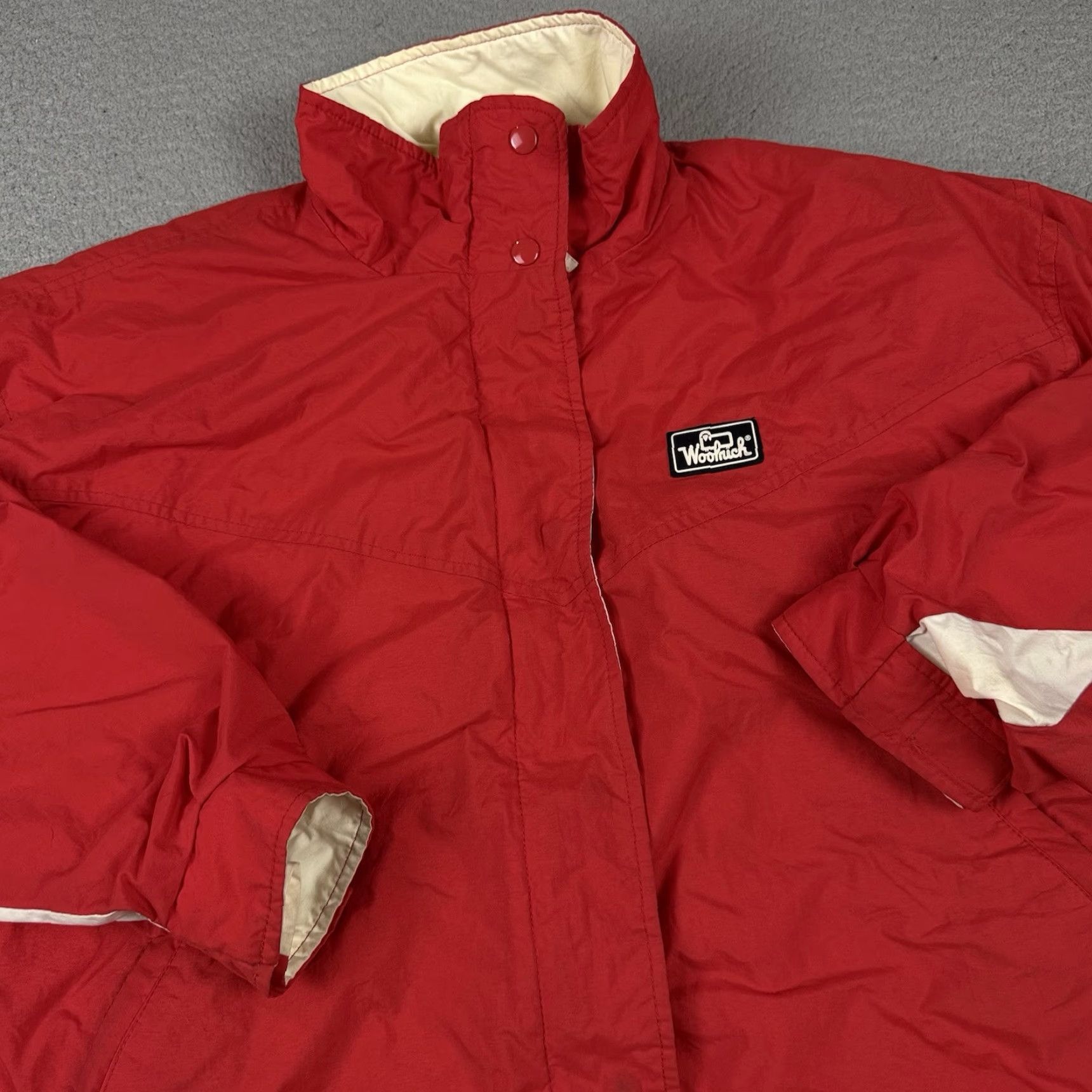 Vintage VINTAGE Woolrich Jacket Womens Large Red Outdoor Lined Thinsulate Casual Coat L Windproof Water-Resistant Pockets Zipper Bomber Style Size L / US 10 / IT 46 - 2 Thumbnail