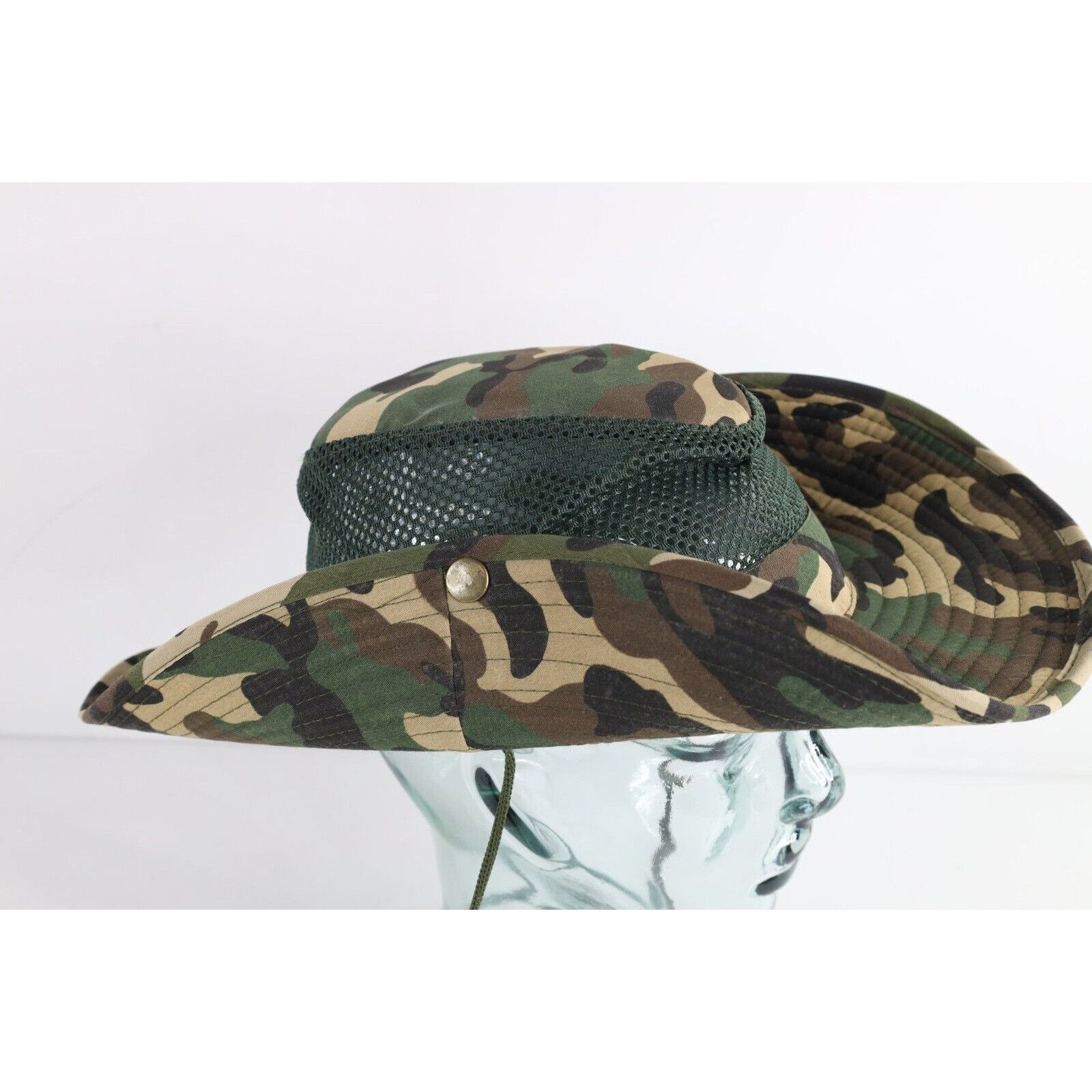 Vintage Vintage 90s Streetwear Faded Mesh Camouflage Safari Hat Size ONE SIZE - 4 Thumbnail