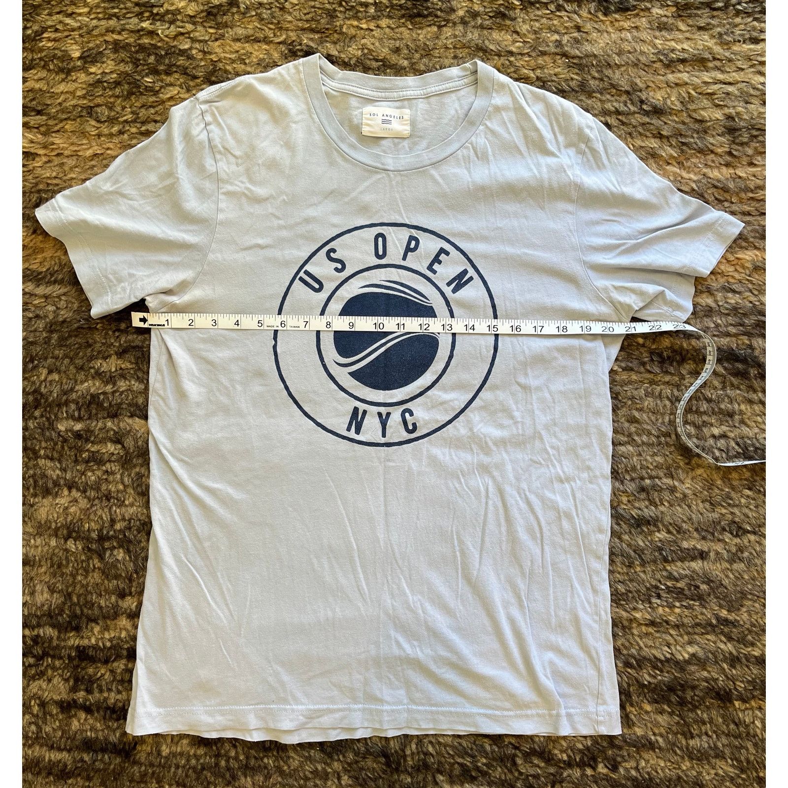 Nike Men's US Open NYC T Shirt Large Light Blue Size US L / EU 52-54 / 3 - 2 Thumbnail