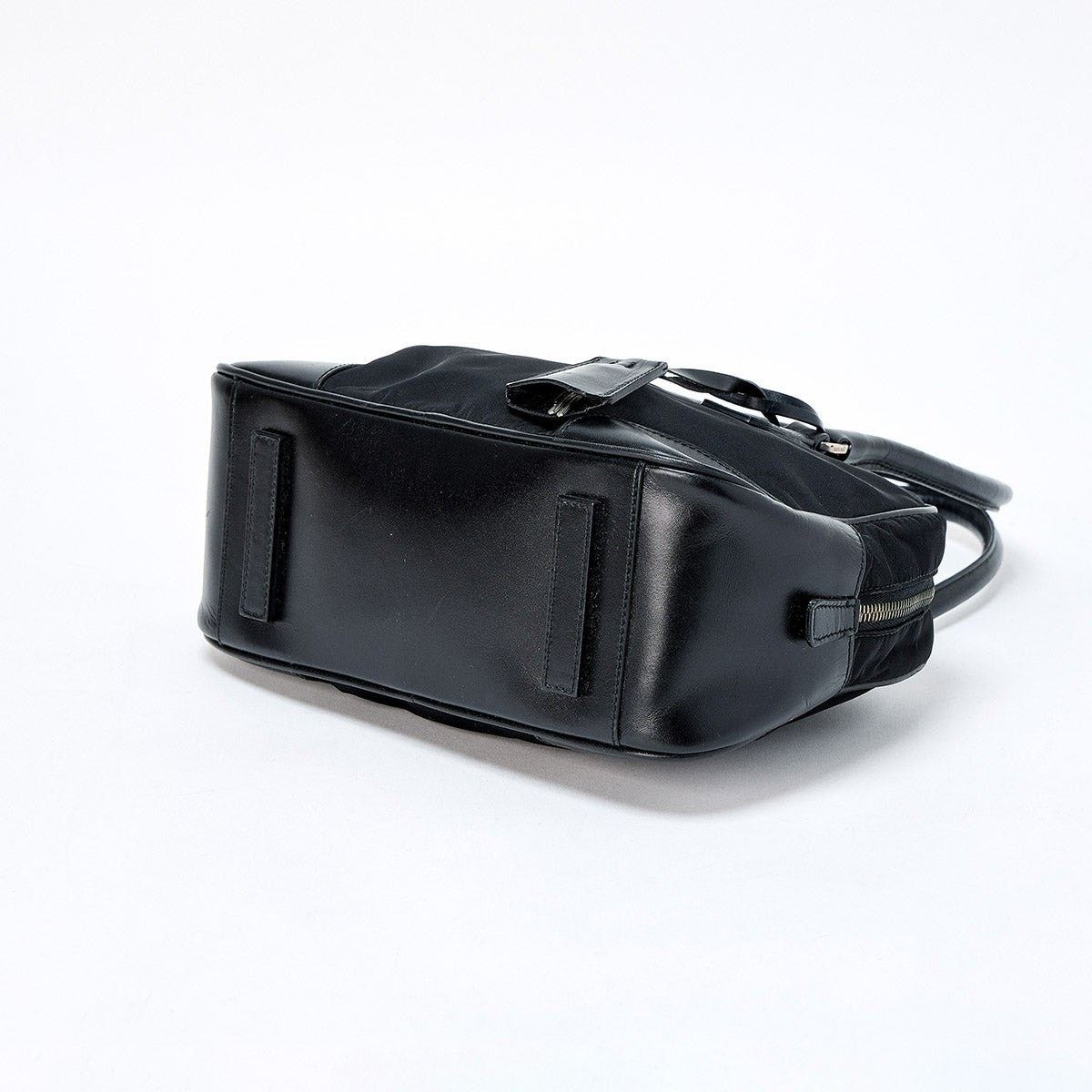 Prada Prada Tessuto Triangle Handbag Black Silver Size ONE SIZE - 5 Thumbnail
