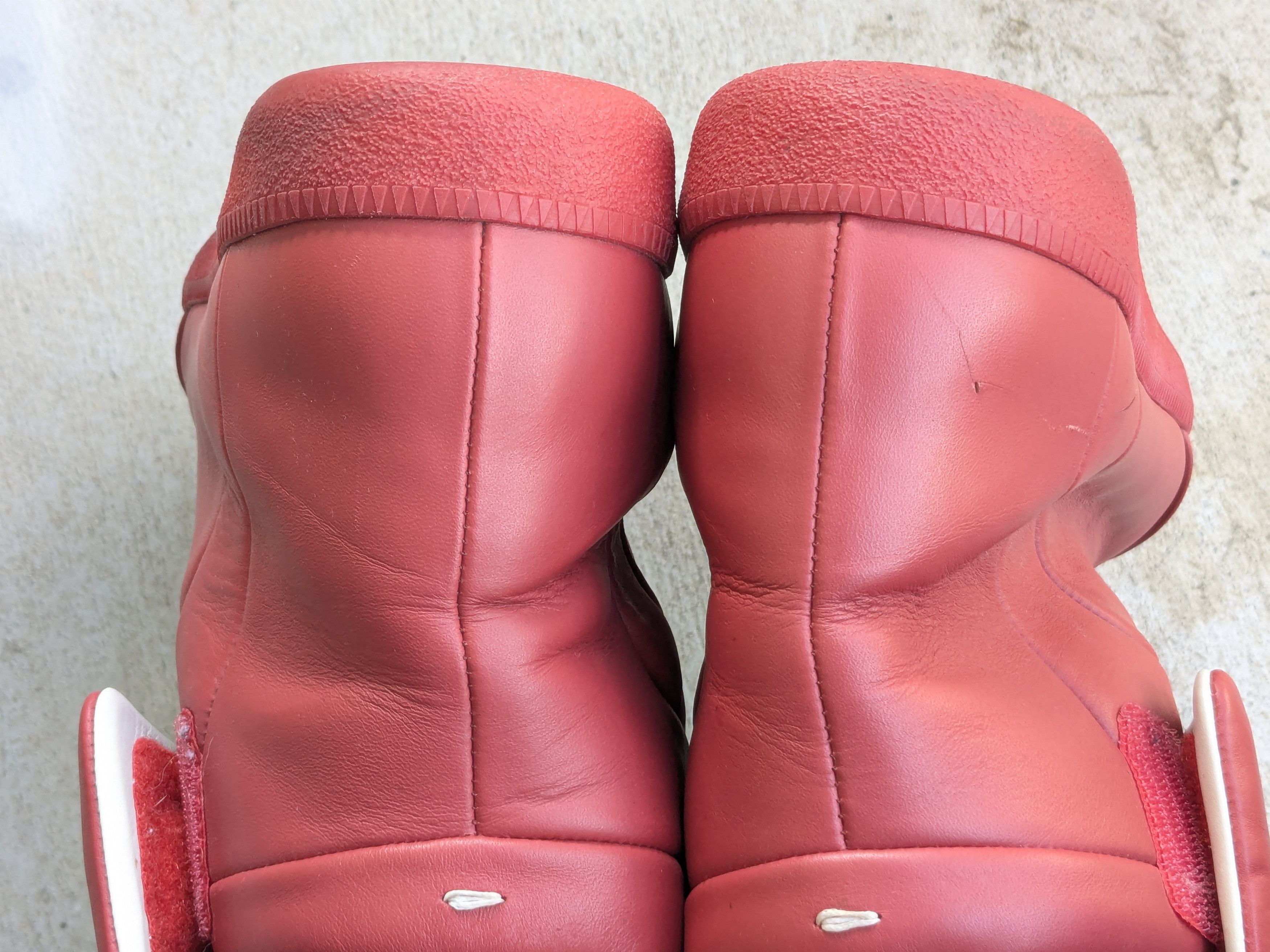 Maison Margiela Maison Margiela Future Red 13 46 High Tops Leather Sneakers Size US 13 / EU 46 - 18 Thumbnail