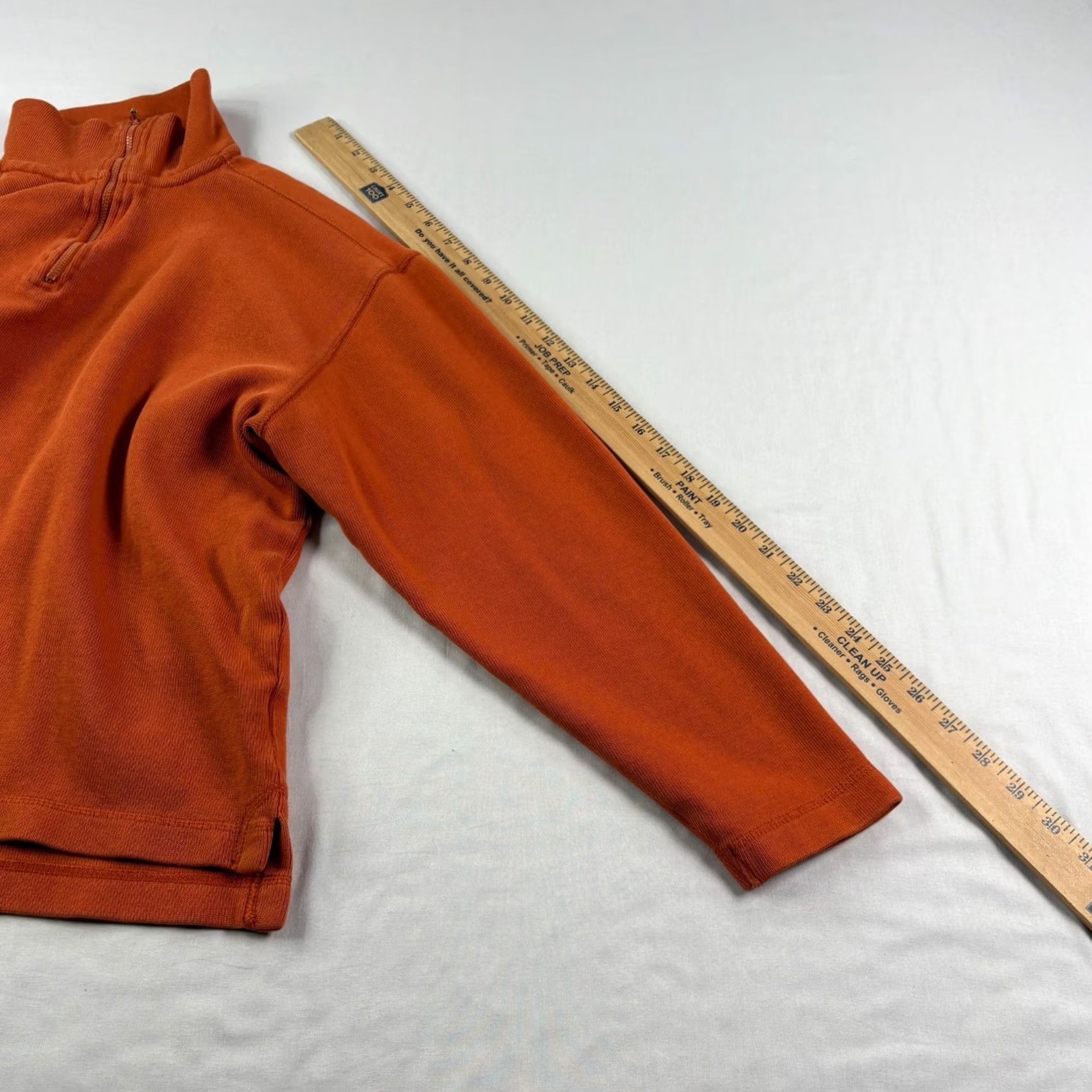 J.Crew VINTAGE J.CREW Oarsman Sweater Mens Small Orange 1/4 Zip Pullover Casual 90s Mens Size US S / EU 44-46 / 1 - 4 Thumbnail