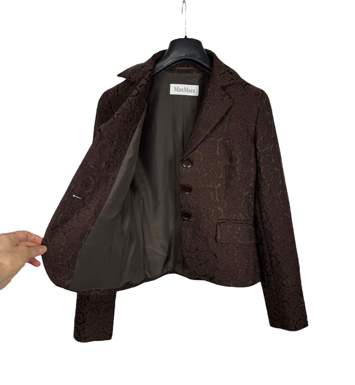 Max Mara Max Mara Enbroidered Flowers Blazer Acetate-Wool size US6 Size M / US 6-8 / IT 42-44 - 11 Thumbnail