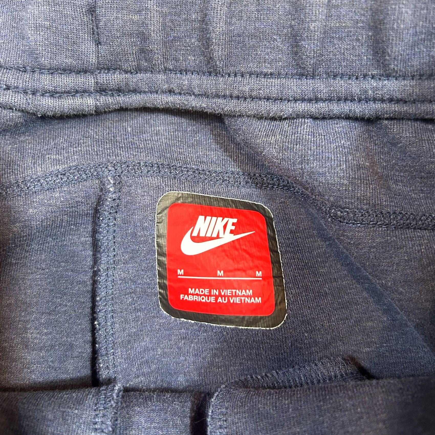 Nike Nike Tech Fleece Jogger Pants Mens M Blue Zipper Pockets Tapered Fit Size US 31 - 3 Thumbnail
