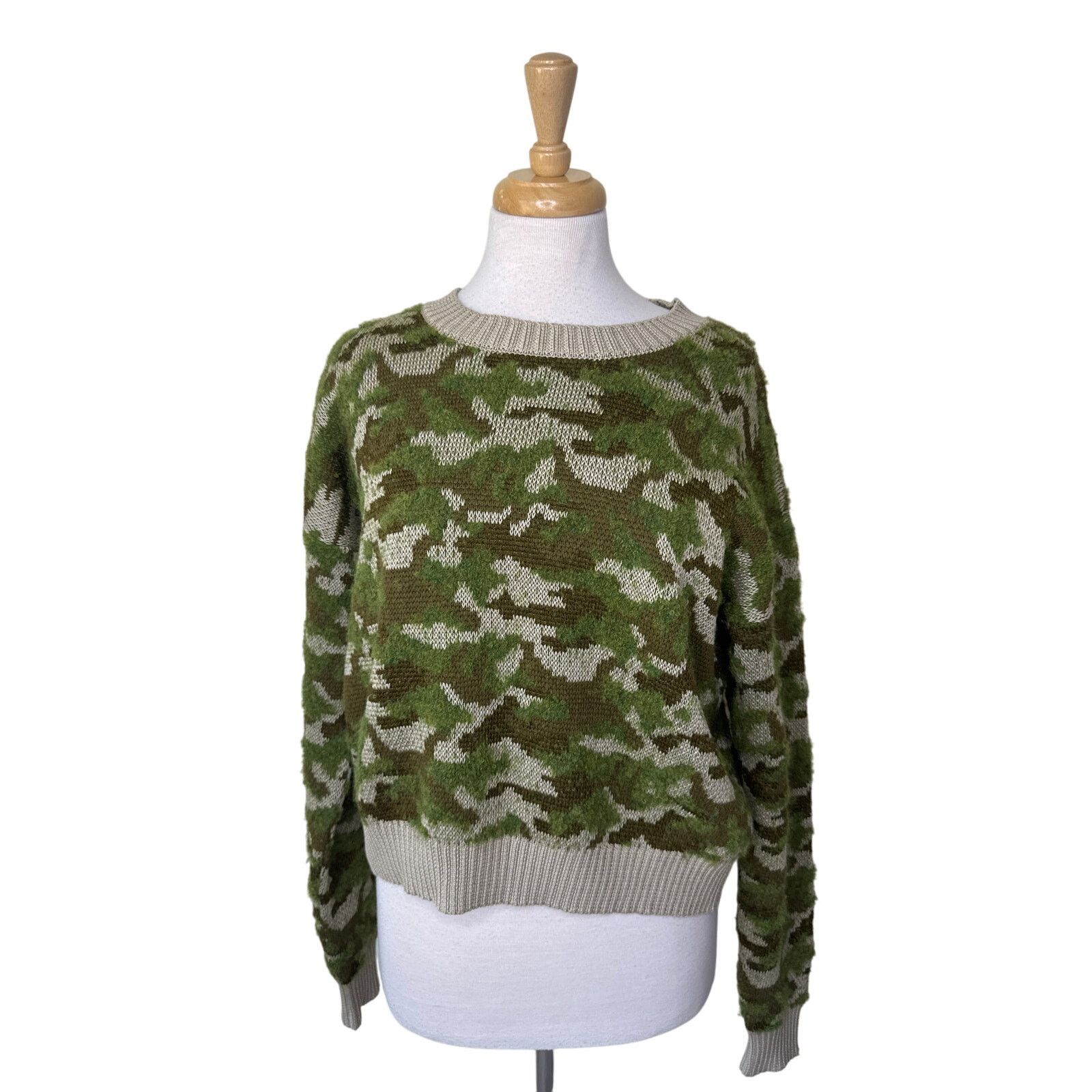 NSF NSF - BLAYNE SWEATER CAMO JACQUARD Cropped Medium Size M / US 6-8 / IT 42-44 - 2 Thumbnail