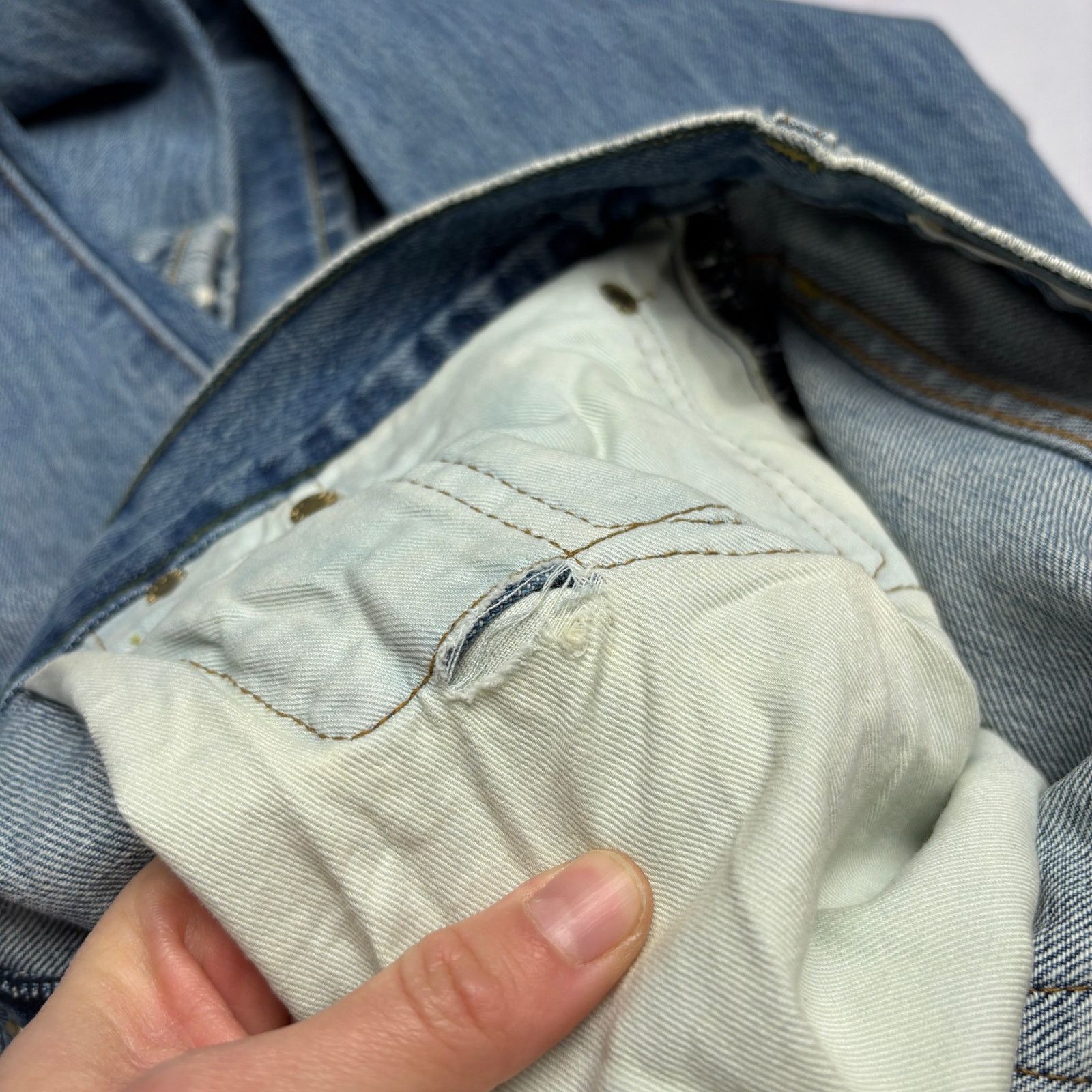 Sid Mashburn $175 Sid Mashburn Slim Straight Jeans 34x32 Made in USA Size US 34 / EU 50 - 11 Thumbnail