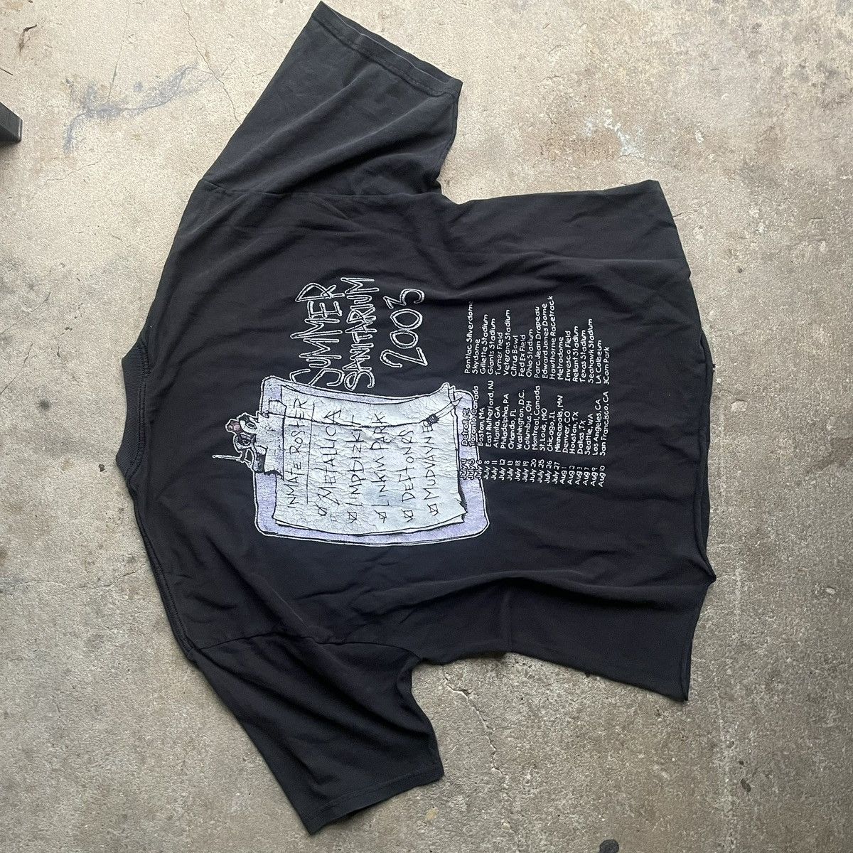 Other Vintage Summer Sanitarium 2003 Tour Tee Cropped Size US M / EU 48-50 / 2 - 2 Thumbnail