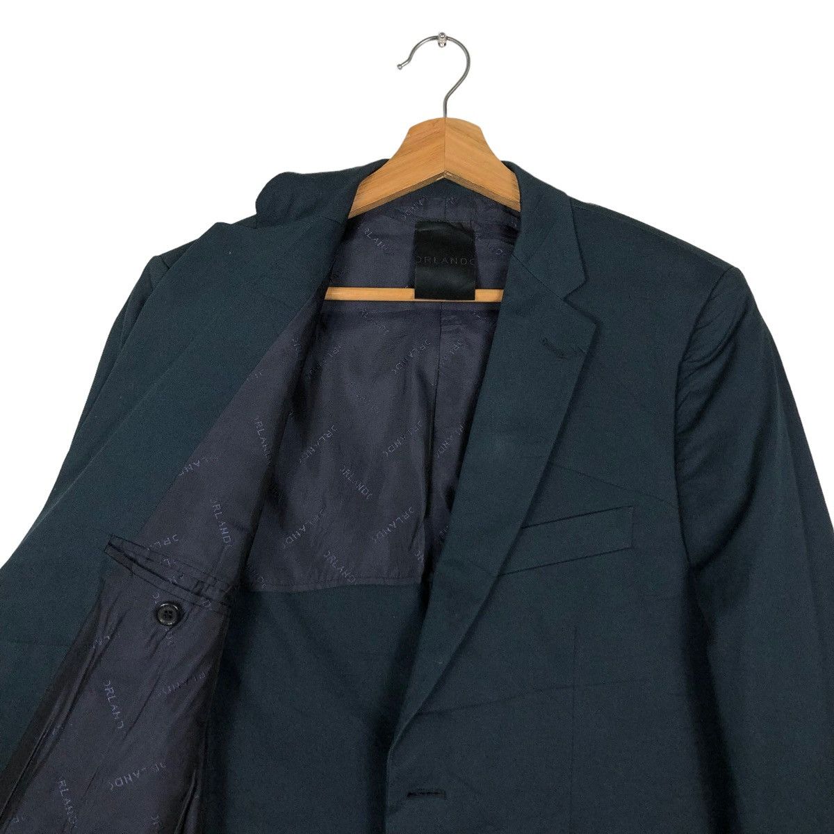 Japanese Brand 🔥RICH BLACK DOUBLE BREAST COATS JACKET ORLANDO ITALY Size US M / EU 48-50 / 2 - 12 Thumbnail