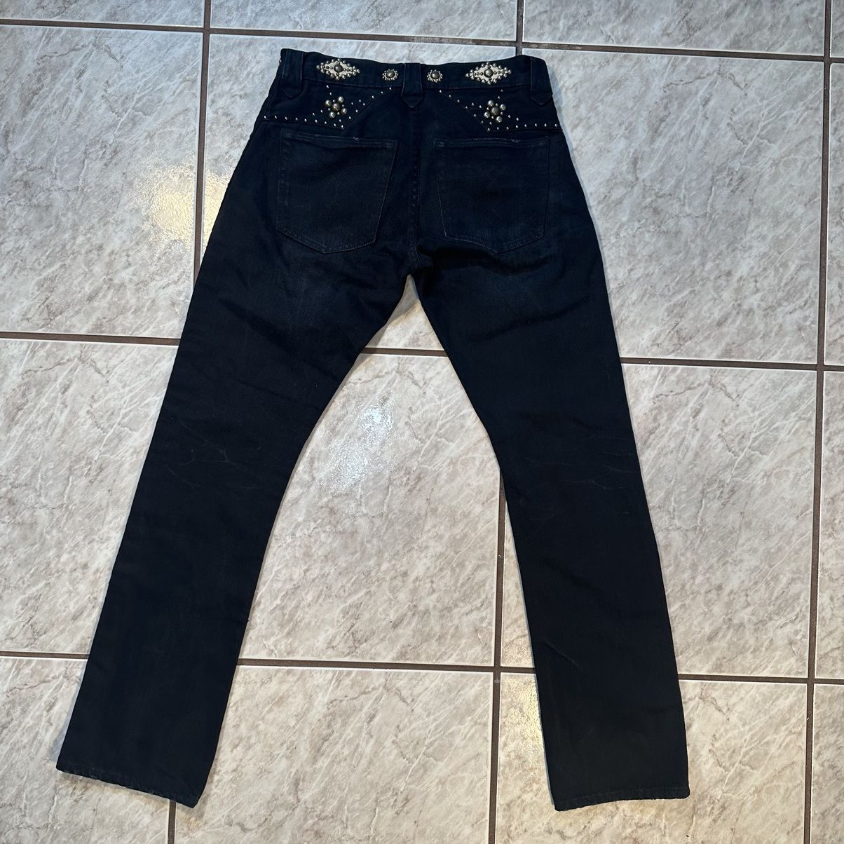 RRL Ralph Lauren Vintage RRL Double RL Studded Denim Jeans Black 28x30 Size US 28 / EU 44 - 4 Thumbnail