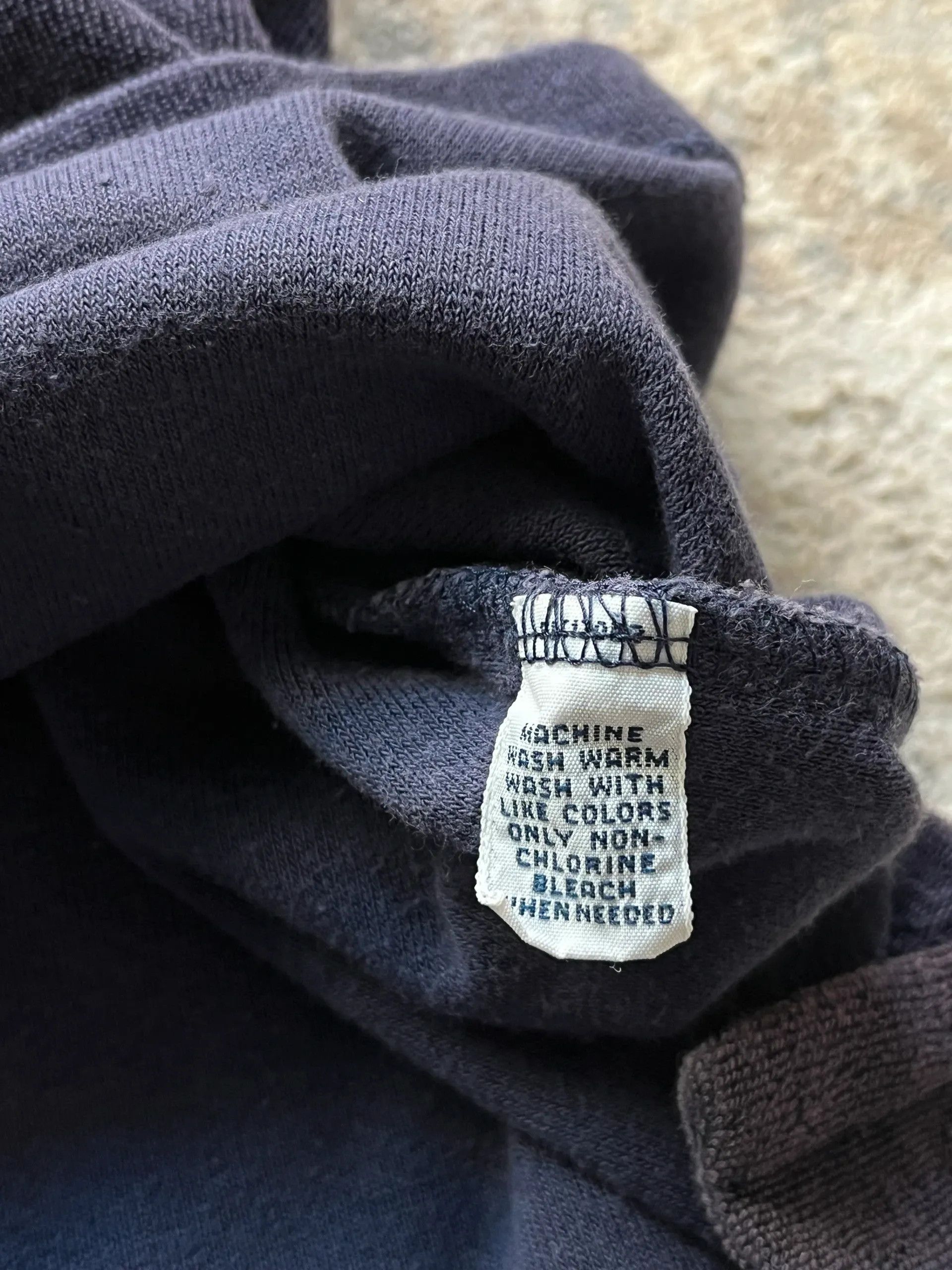 Polo Ralph Lauren Polo Ralph Lauren Navy Small Pony Towel Polo Shirt Sz L Size US L / EU 52-54 / 3 - 10 Thumbnail