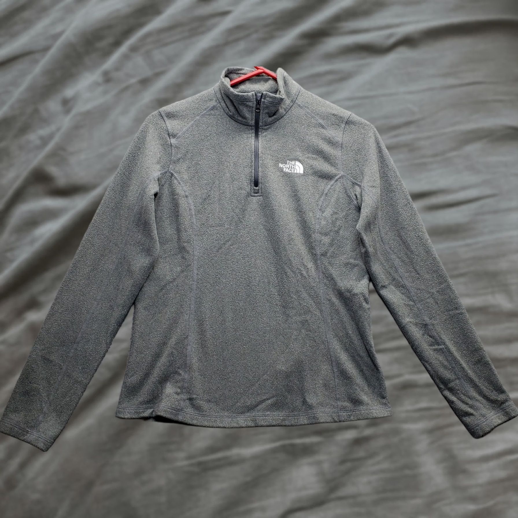 The North Face The North Face Sweatshirt Womens Small Gray Fleece Regular Mock Neck Quarter Zip Size S / US 4 / IT 40 - 1 Thumbnail