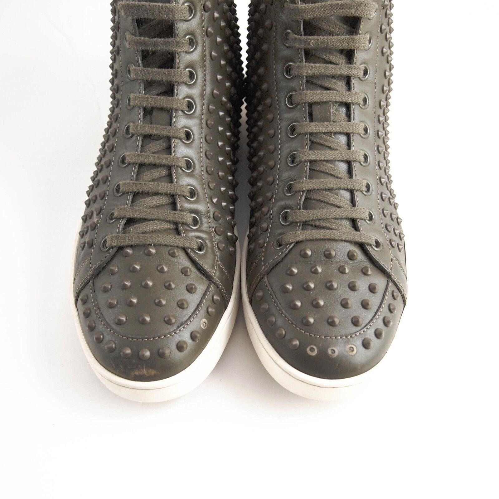 Gucci Gucci Sneakers Studded Green Leather Womens EU 39.5 US 9.5 Size US 9.5 / IT 39.5 - 5 Thumbnail