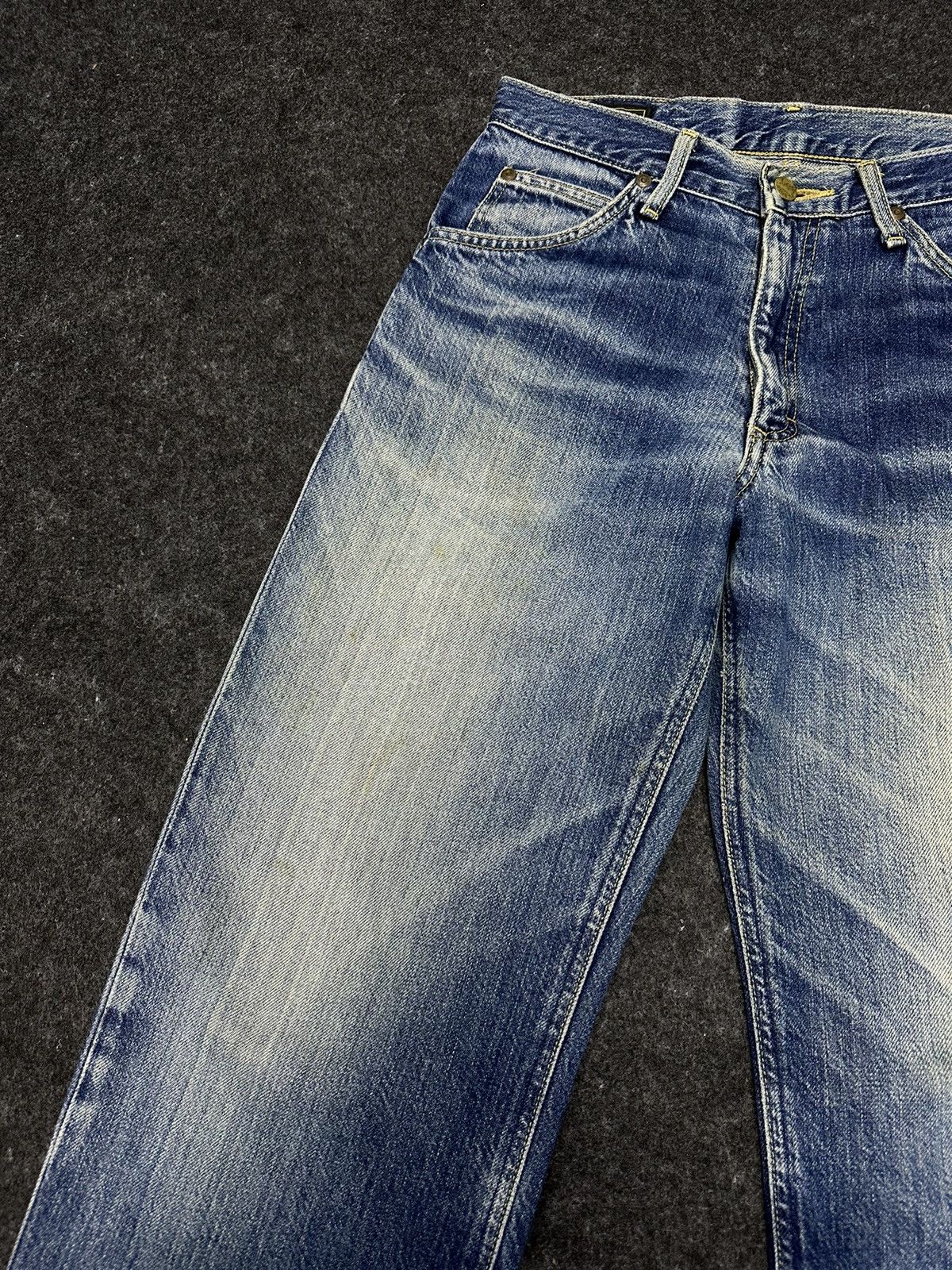 Lee Vintage 80s Lee Rider Sanforized Destroyed Denim 28x32 F34 Size US 28 / EU 44 - 3 Thumbnail