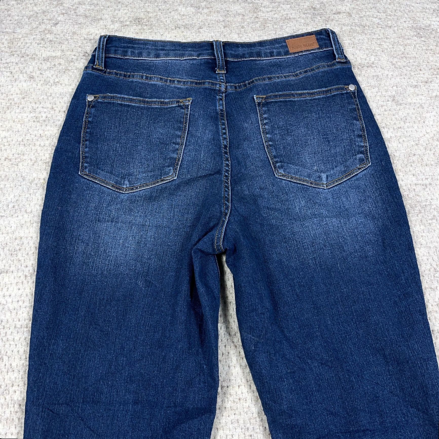 Denime Judy Blue Jeans Women 27 Boyfriend Fit Med Wash Denim Blue 5-Pocket Design Regular Stretch Pants A45 Size 27" / US 4 / IT 40 - 5 Thumbnail