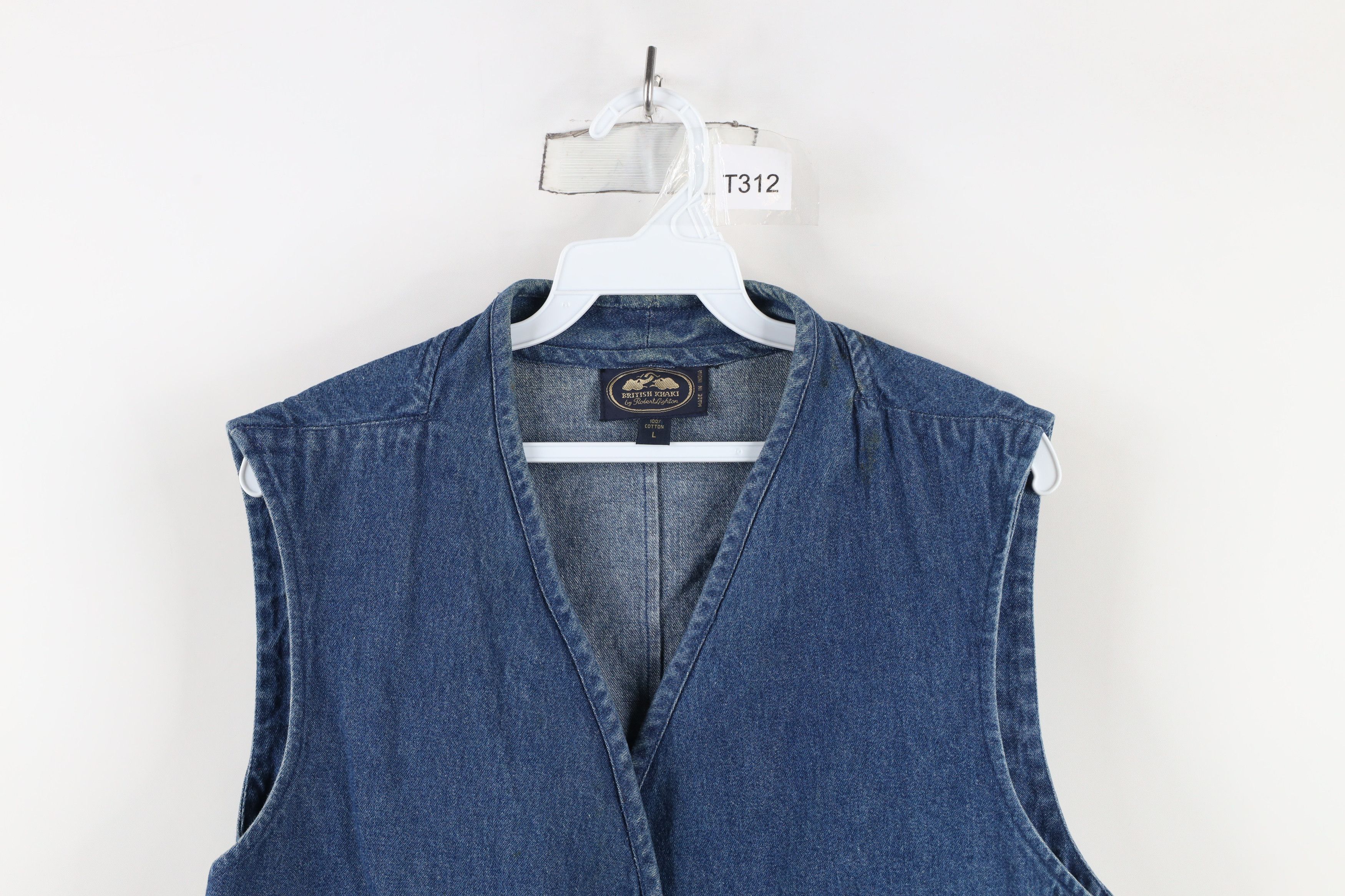 Vintage Vintage 90s Streetwear Button Back Denim Jean Vest Jacket Size L / US 10 / IT 46 - 2 Thumbnail