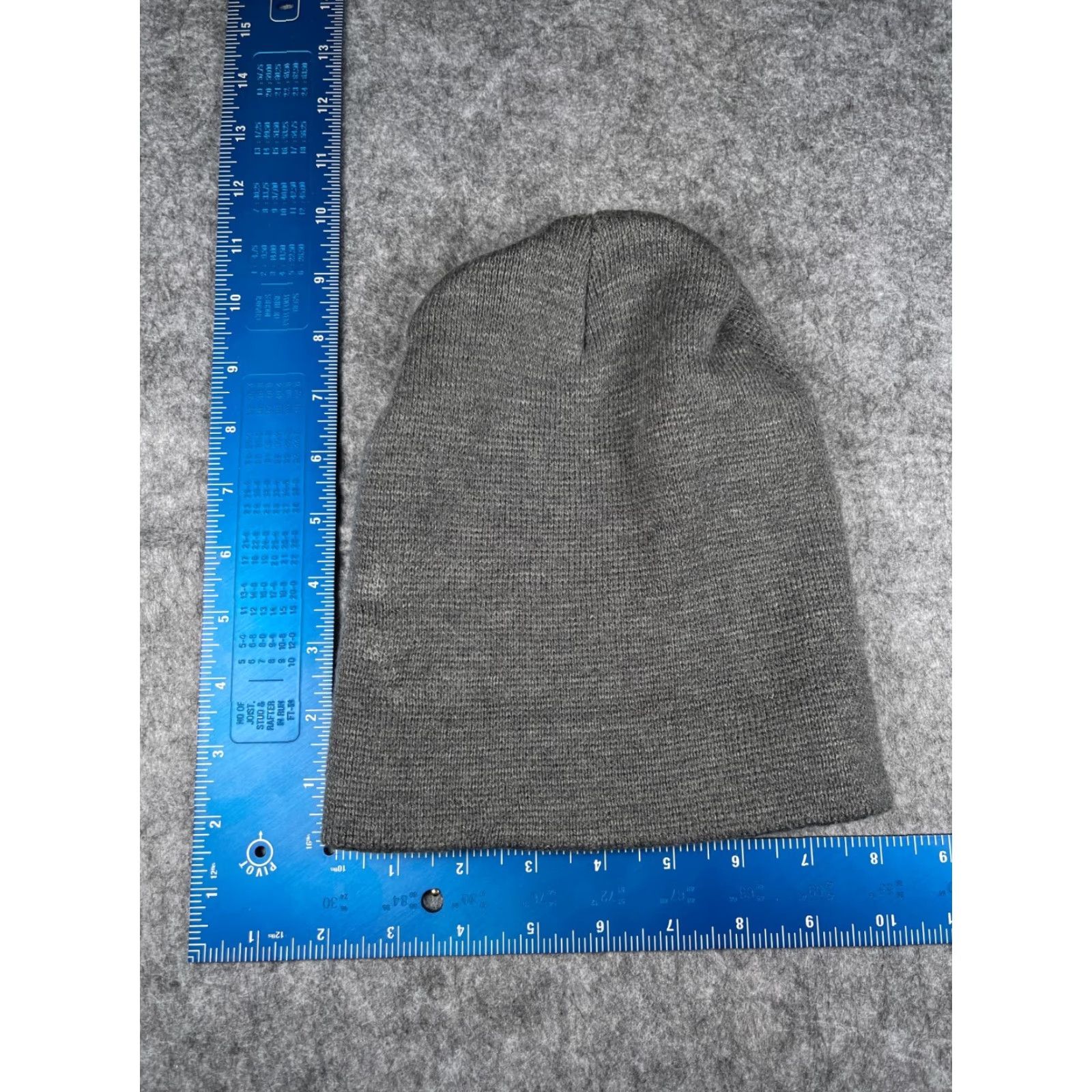George George Beanie Toque Adult One Size Gray Knit Acrylic Hat Beanie Outdoor Ski Winter Mens Womens Unisex Adults Size ONE SIZE - 4 Thumbnail
