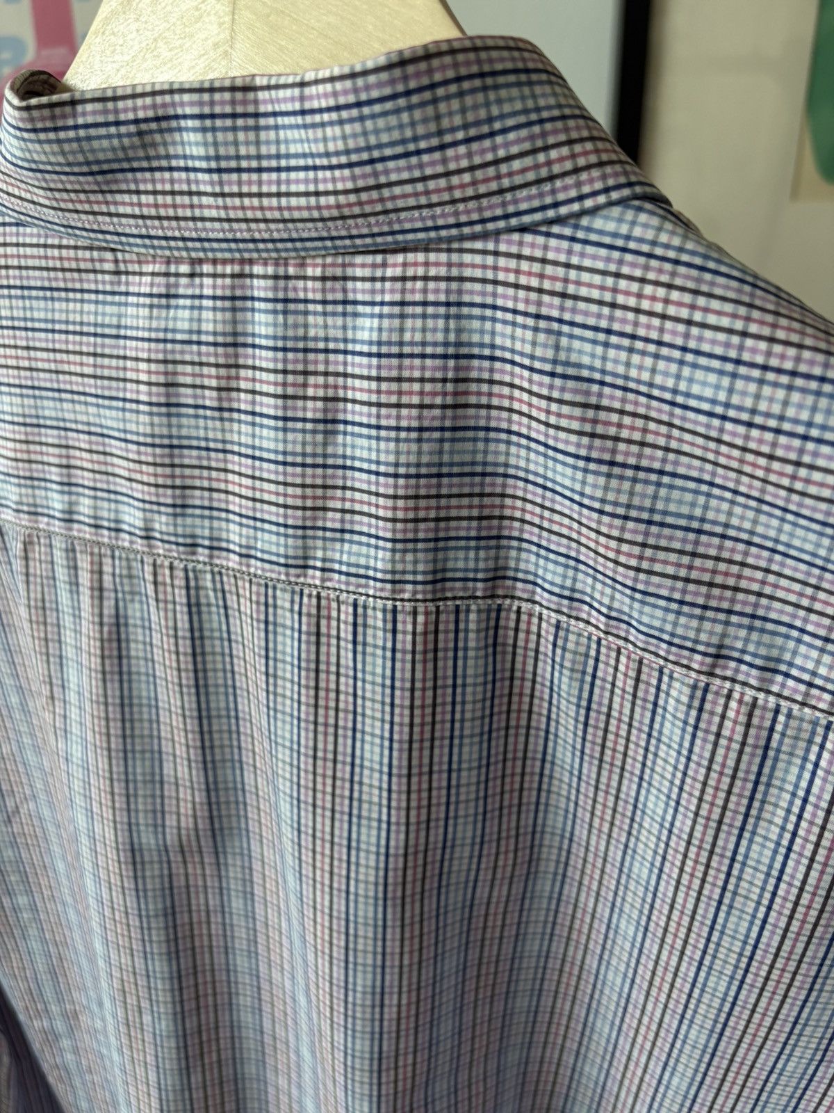PATRICK ASSARAF Patrick Assaraf Button Down Shirt Multi Colour Plaid Large Size US L / EU 52-54 / 3 - 9 Thumbnail
