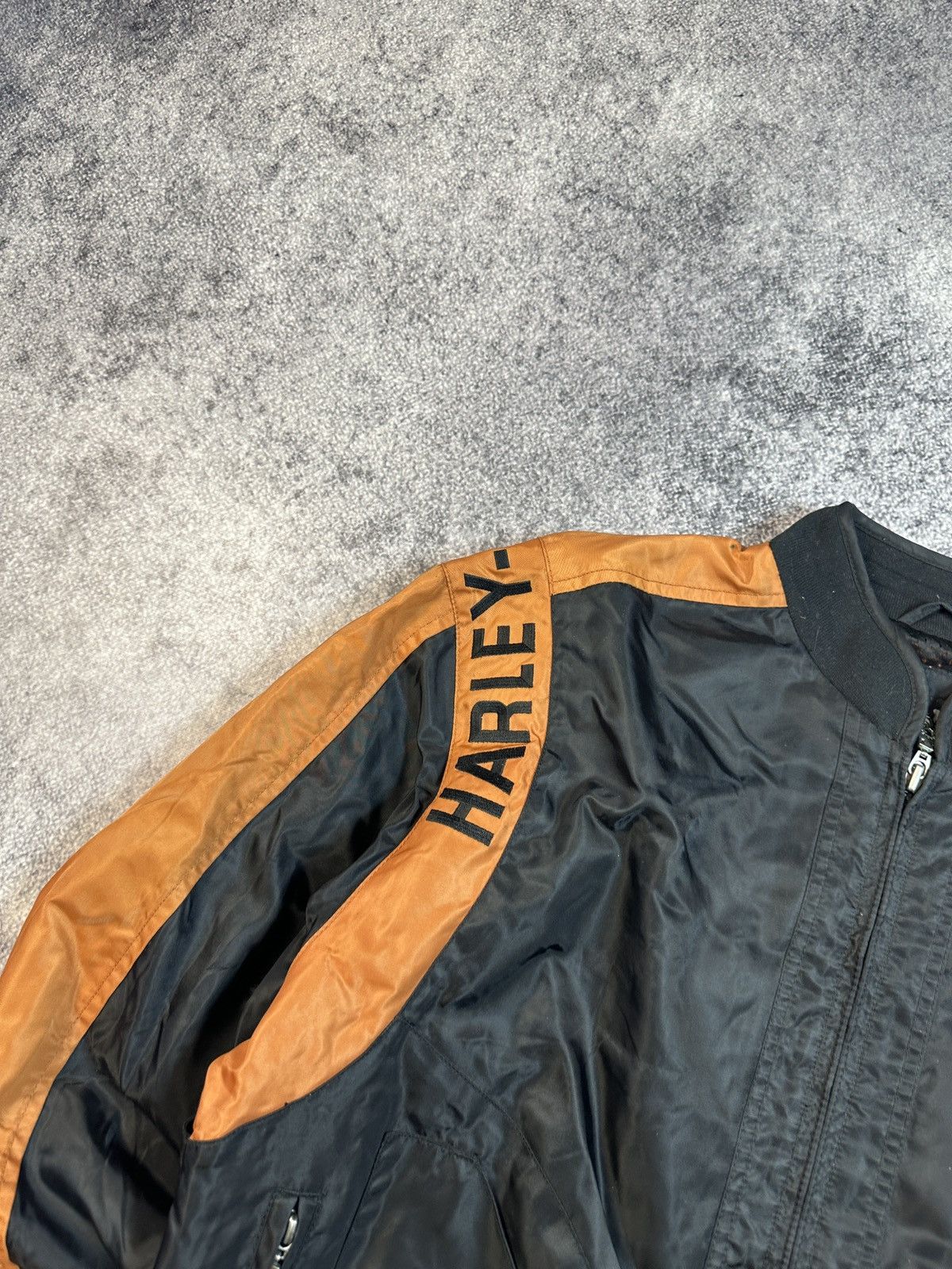 Harley Davidson Vintage Harley-Davidson Big Logo Back Jacket Racing Biker M Size US M / EU 48-50 / 2 - 5 Thumbnail